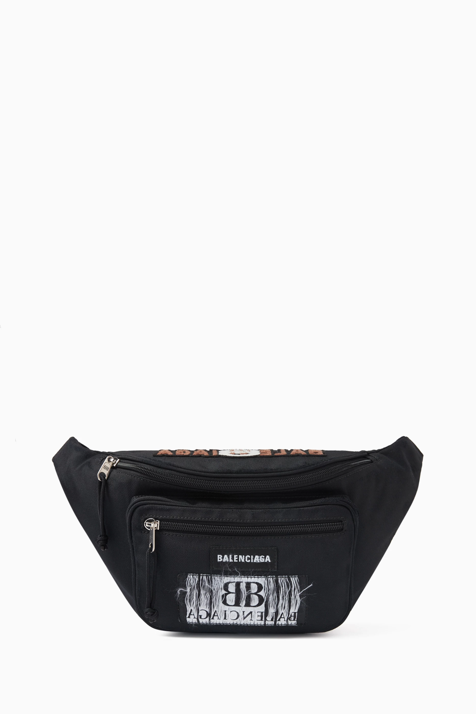 Buy Balenciaga Black Explorer Belt Bag in Nylon For Men Online Ounass Saudi