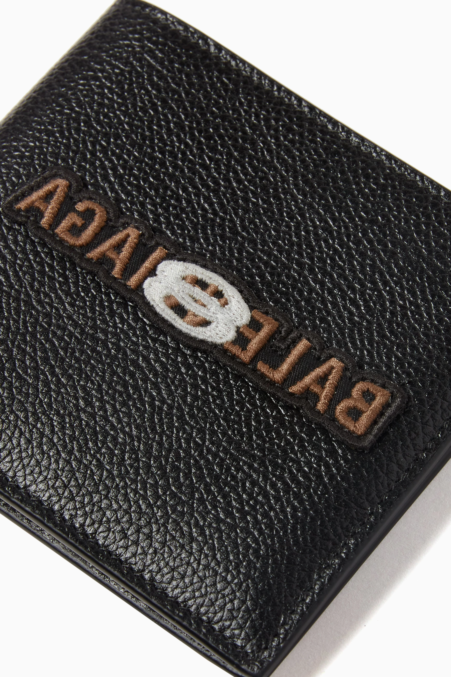 Buy Balenciaga Black Cash Square Folded Wallet in Leather For Men Online Ounass Saudi