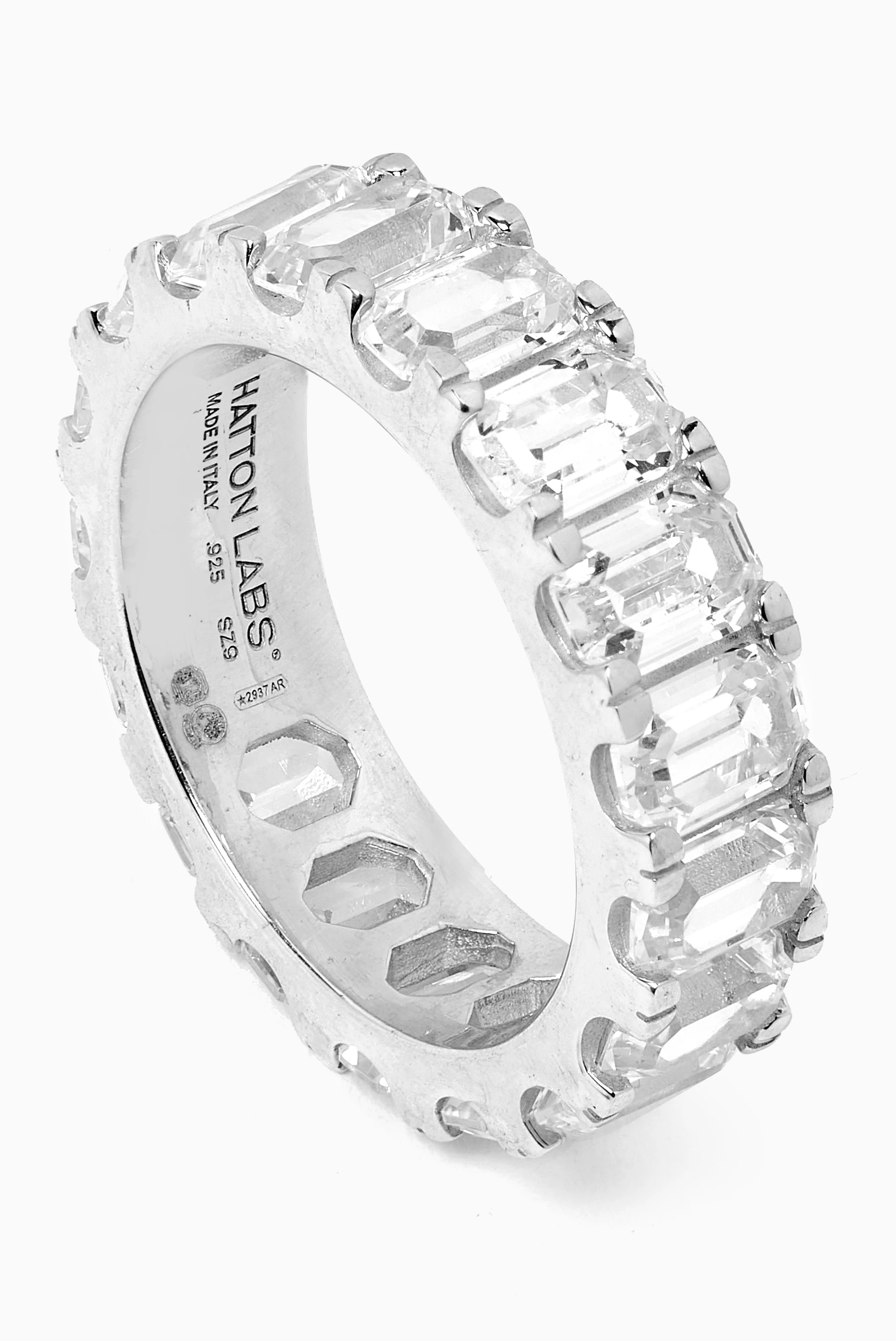 HATTON LABS Baguette Eternity Ring 新品 HATTON LABS - BAGUETTE ETERNITY RING PINK – LABSTORE LONDON