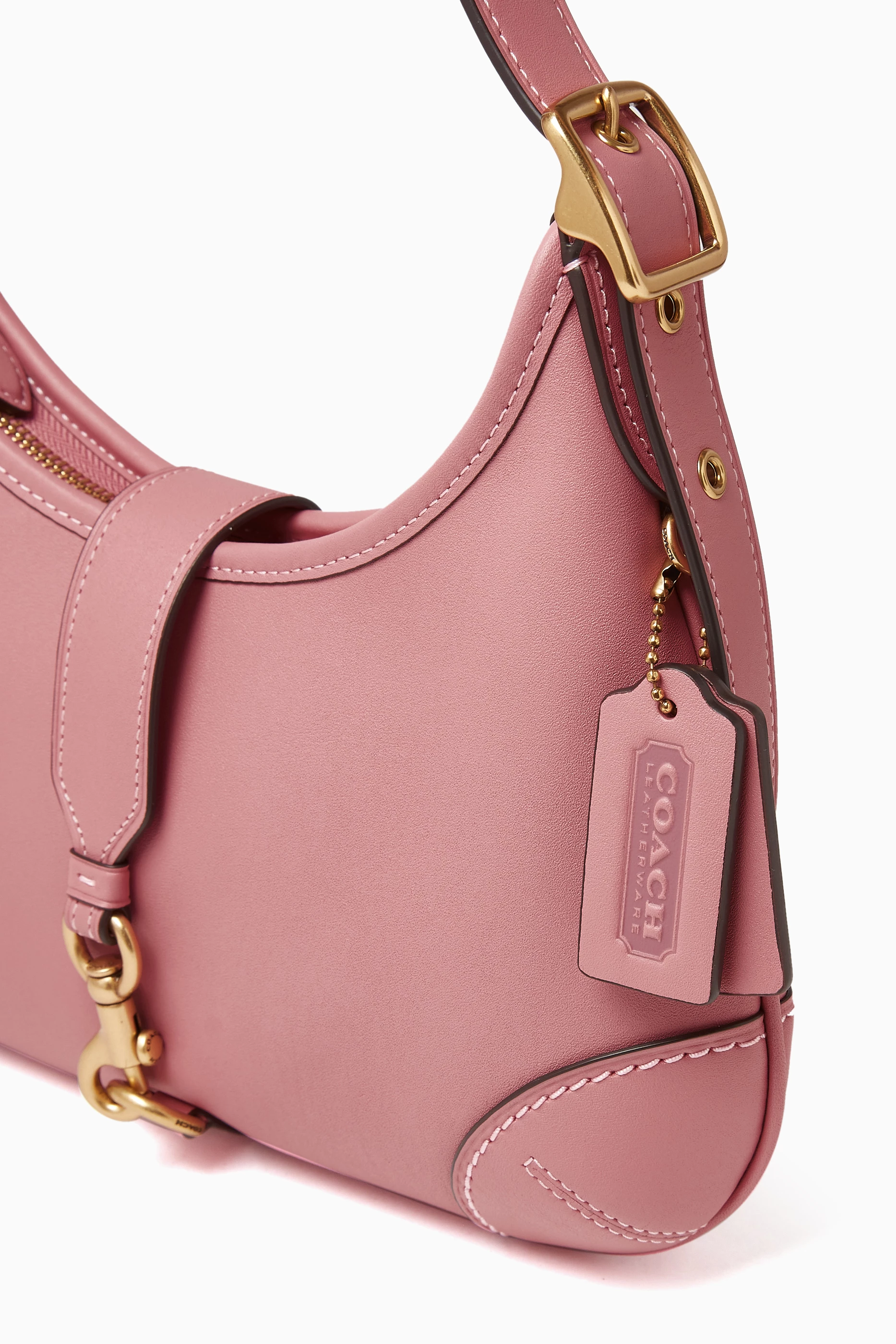 Buy Coach Pink Hamptons Hobo Bag in Glovetanned Leather For Women Online Ounass Saudi