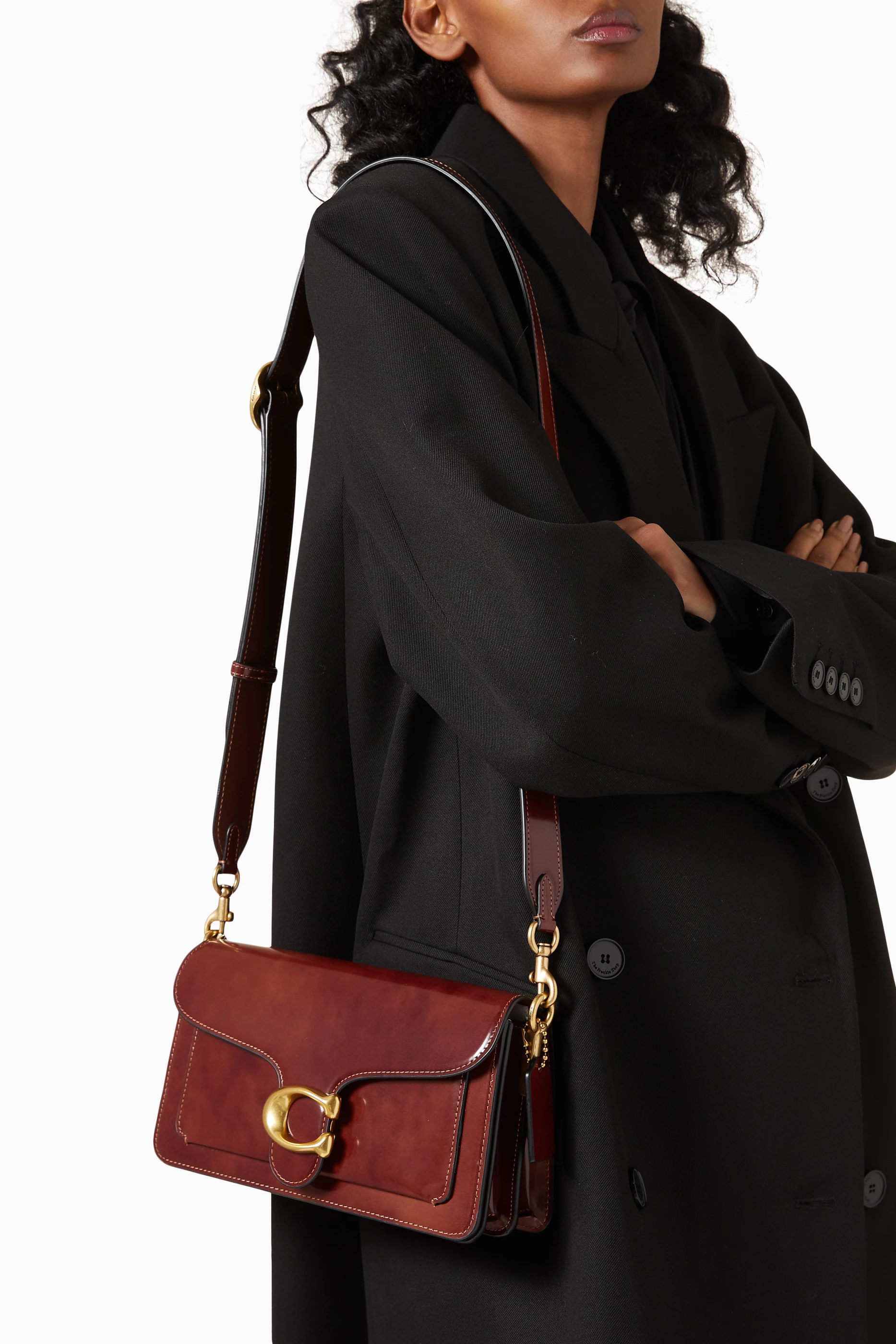 Buy Coach Brown Tabby 26 Shoulder Bag in Leather For Women Online Ounass Saudi