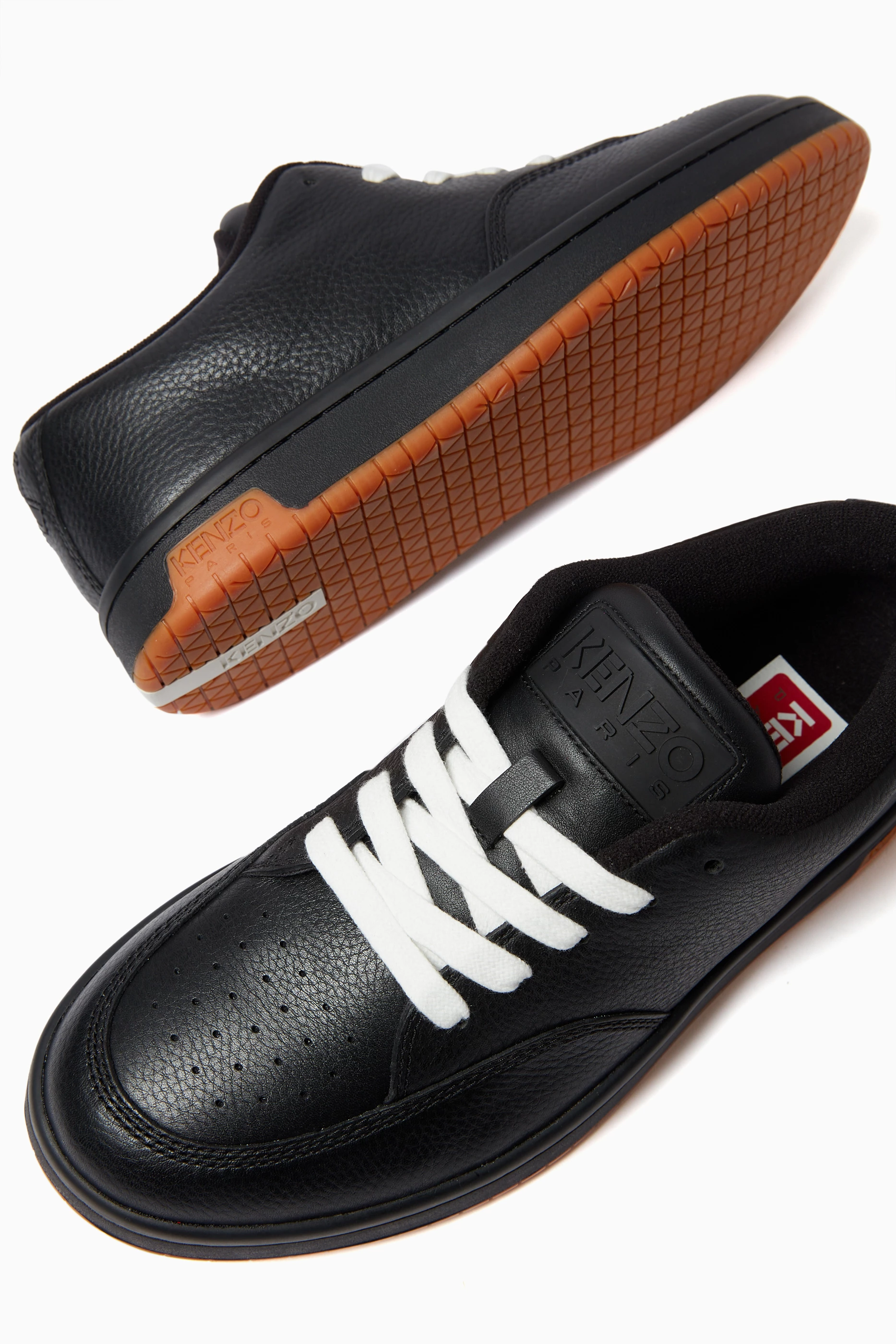Buy KENZO Black Dome Sneakers in Leather For Women Online Ounass Saudi