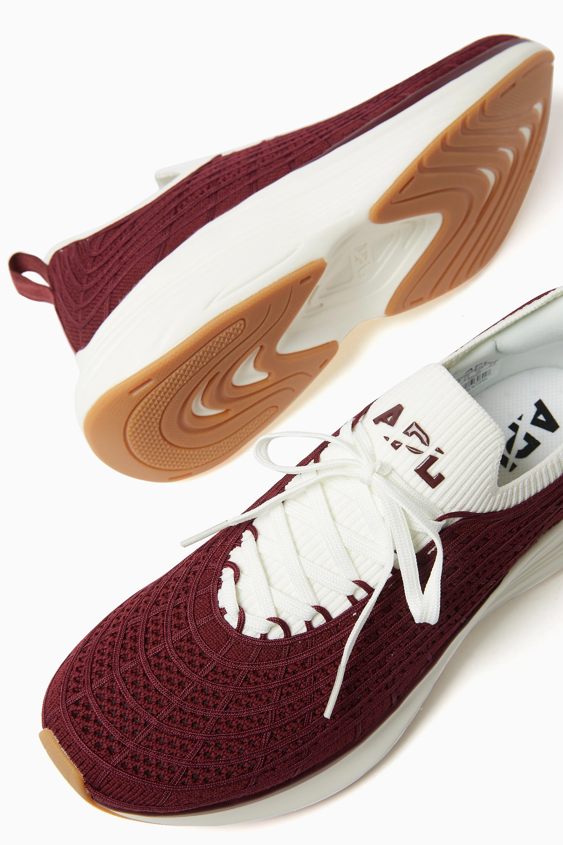 Red apl sneakers top