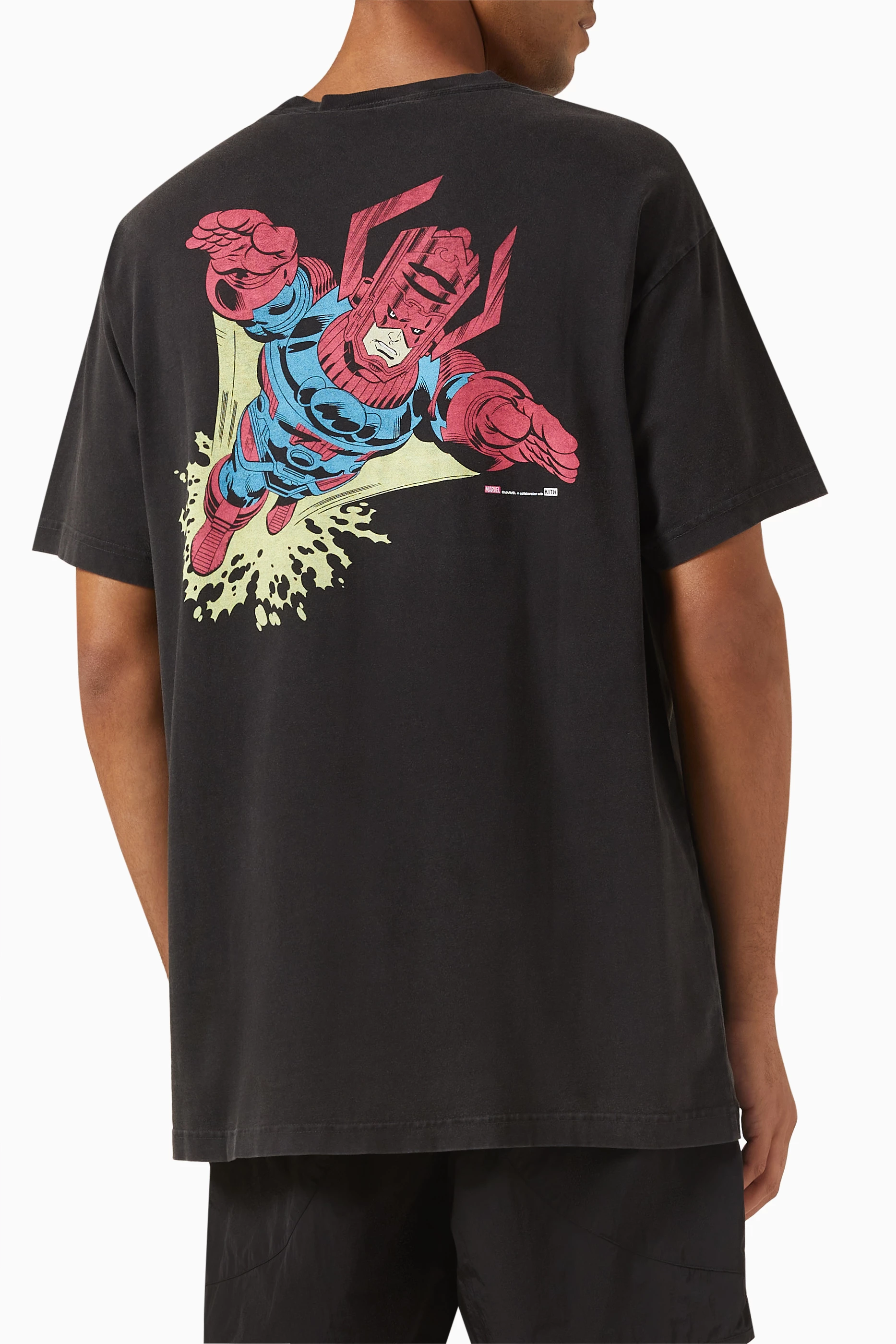 Buy Kith Black x Marvel Galactus Vintage T-shirt in Cotton