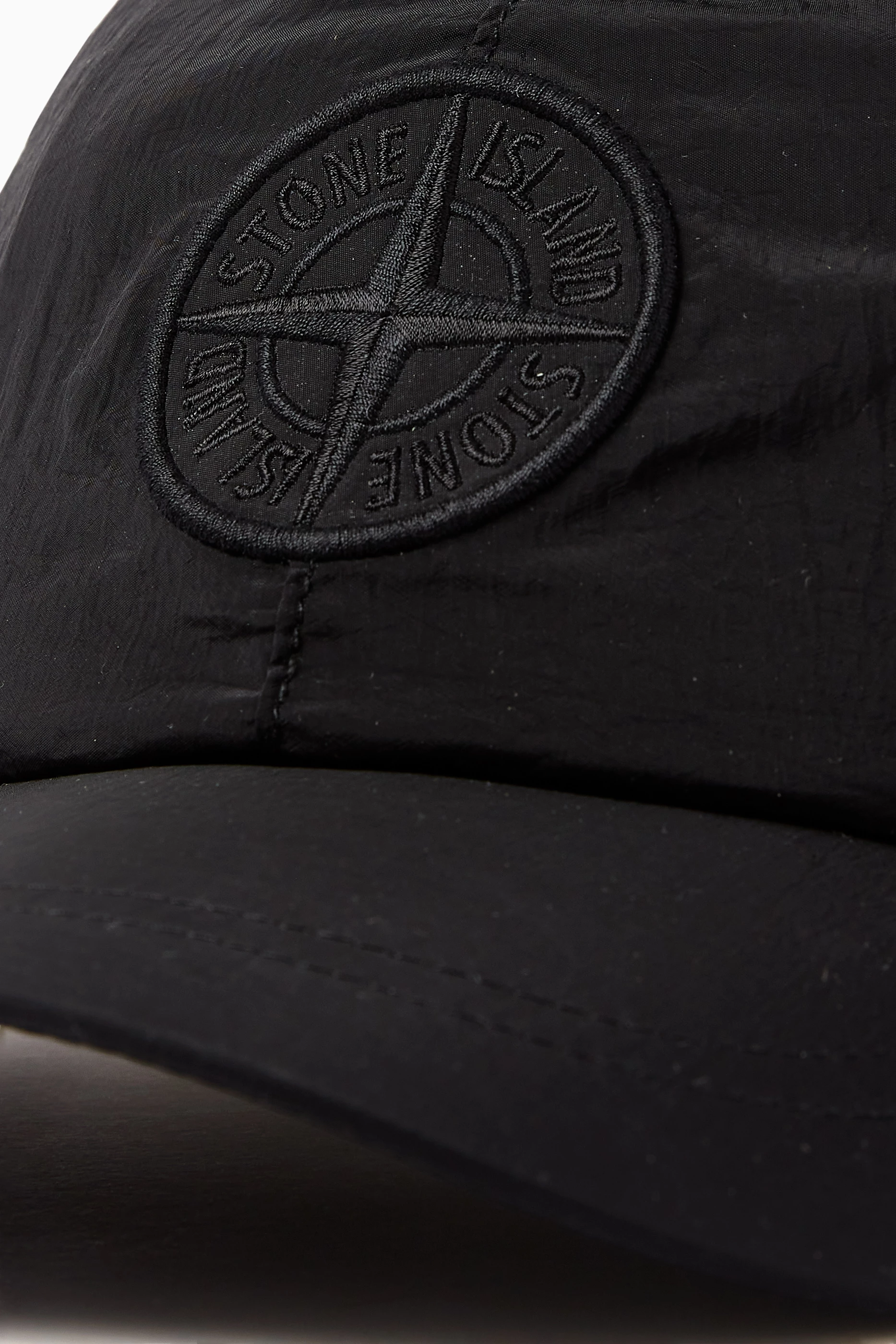 Buy Stone Island Black Compass Logo Cap in ECONYL For Men Online Ounass Saudi