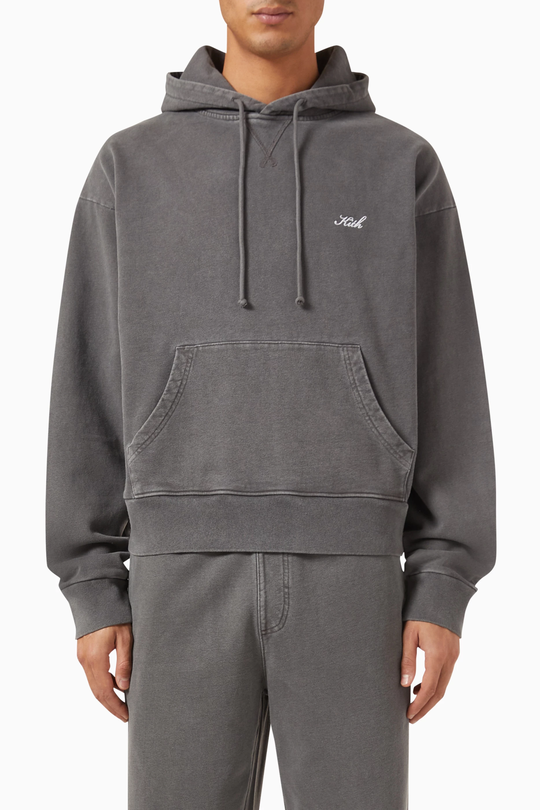 Grey kith hoodie top