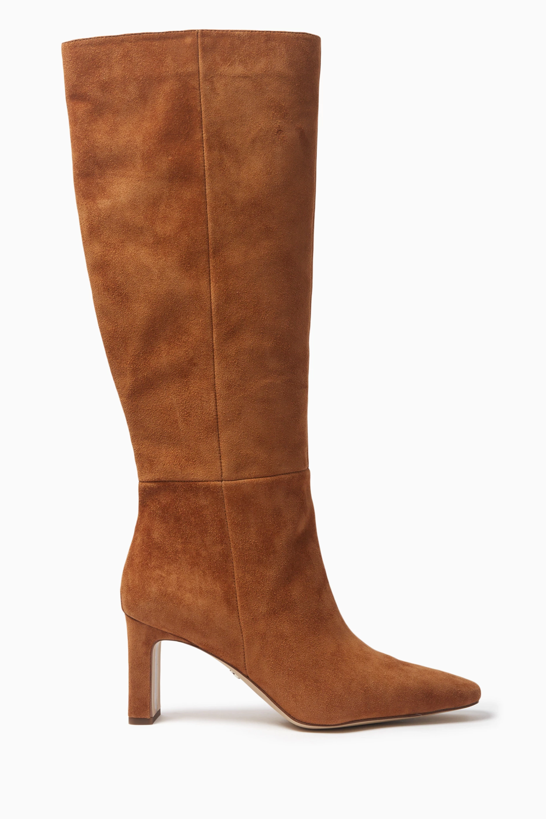 Buy Sam Edelman Brown Sylvia 70 Knee high Boots in Suede For Women Online Ounass Saudi