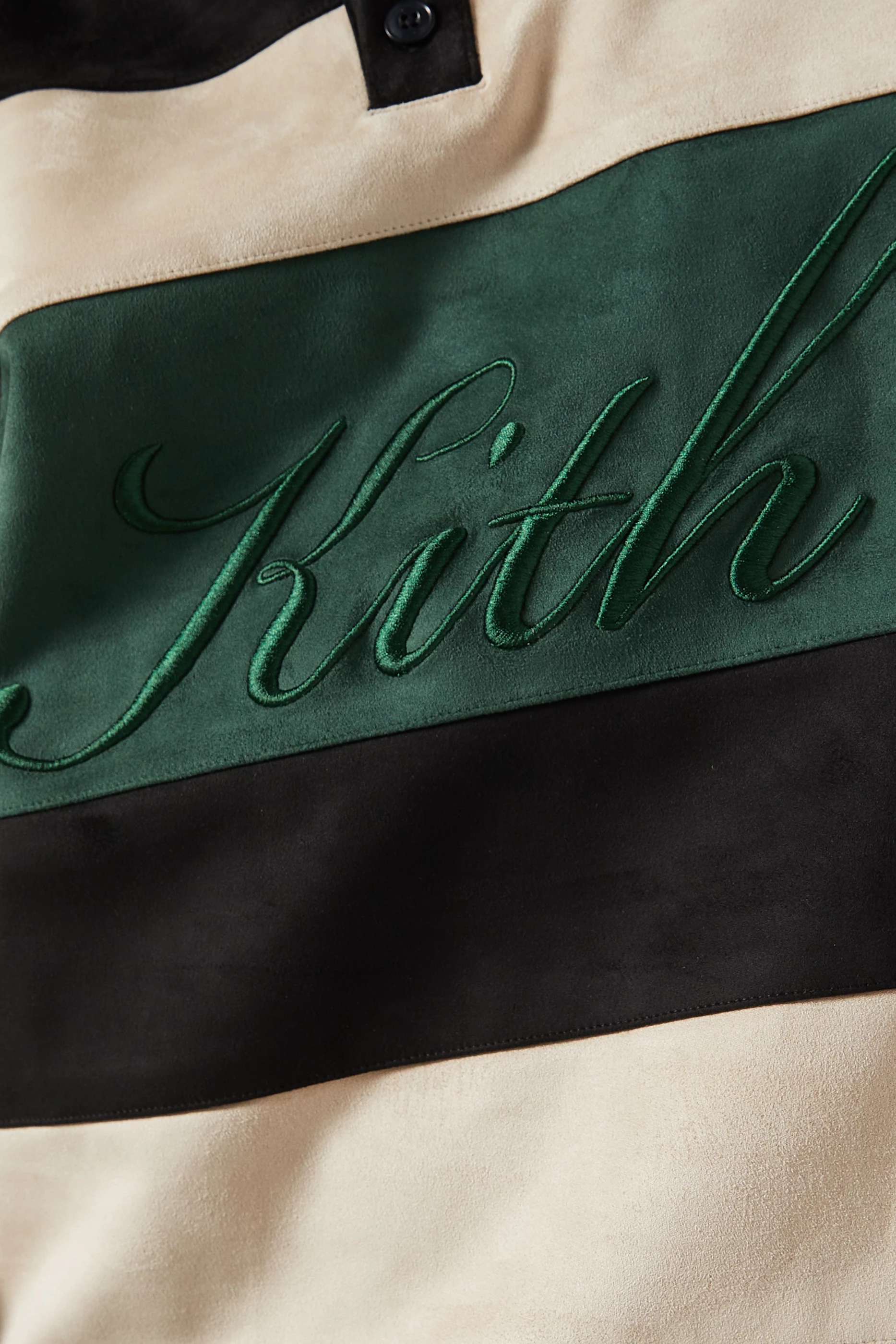 ★24AW 最新作★Kith Stripe Microsuede Tanner Pullover ☆24AW 最新作☆Kith Stripe Microsuede Tanner Pullover