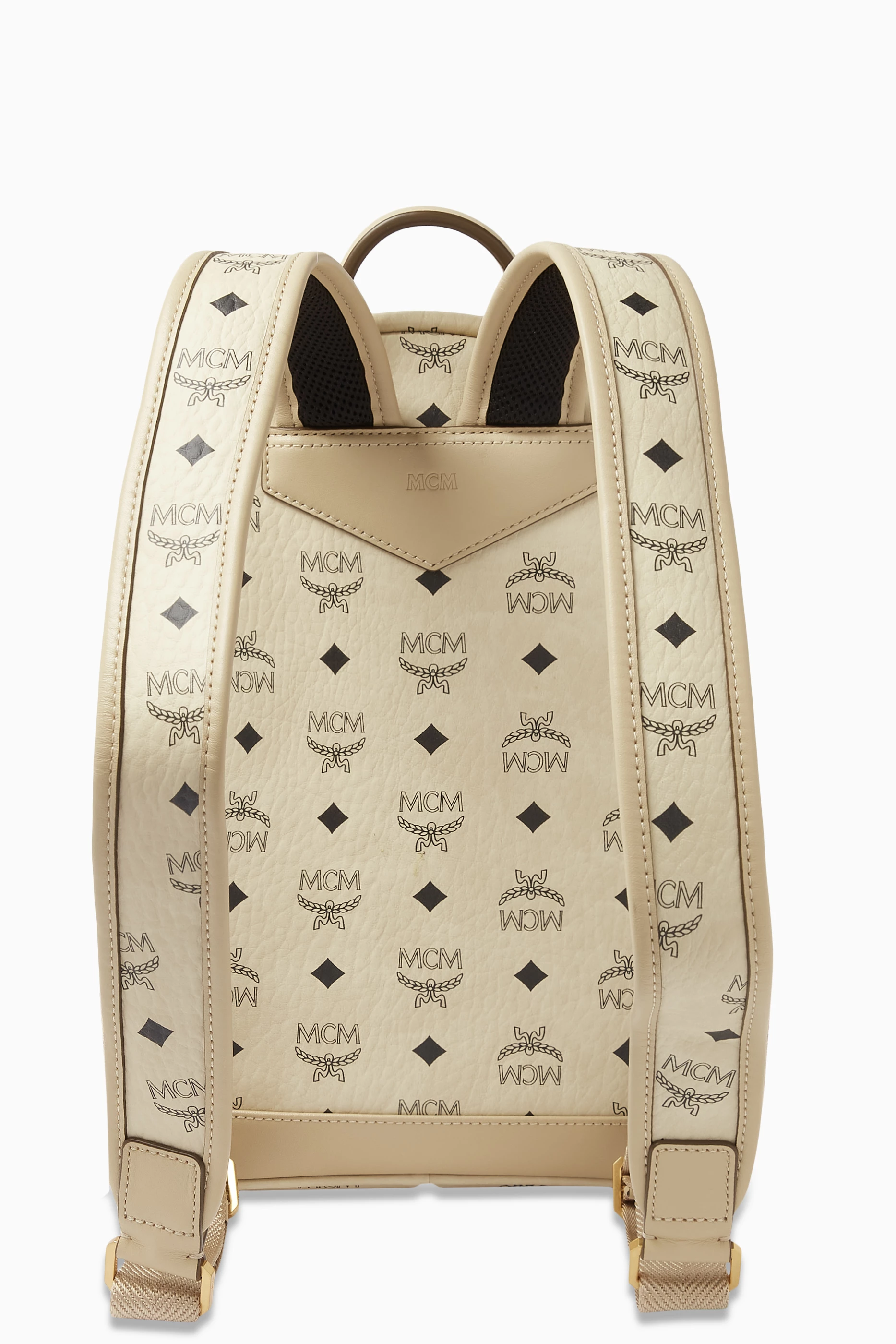 Mcm backpack strap sales