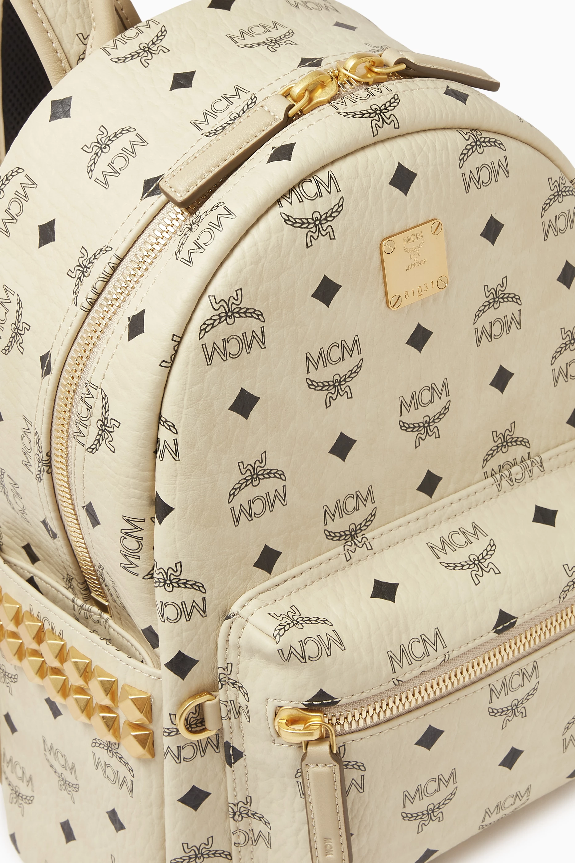 Mcm backpack no studs online