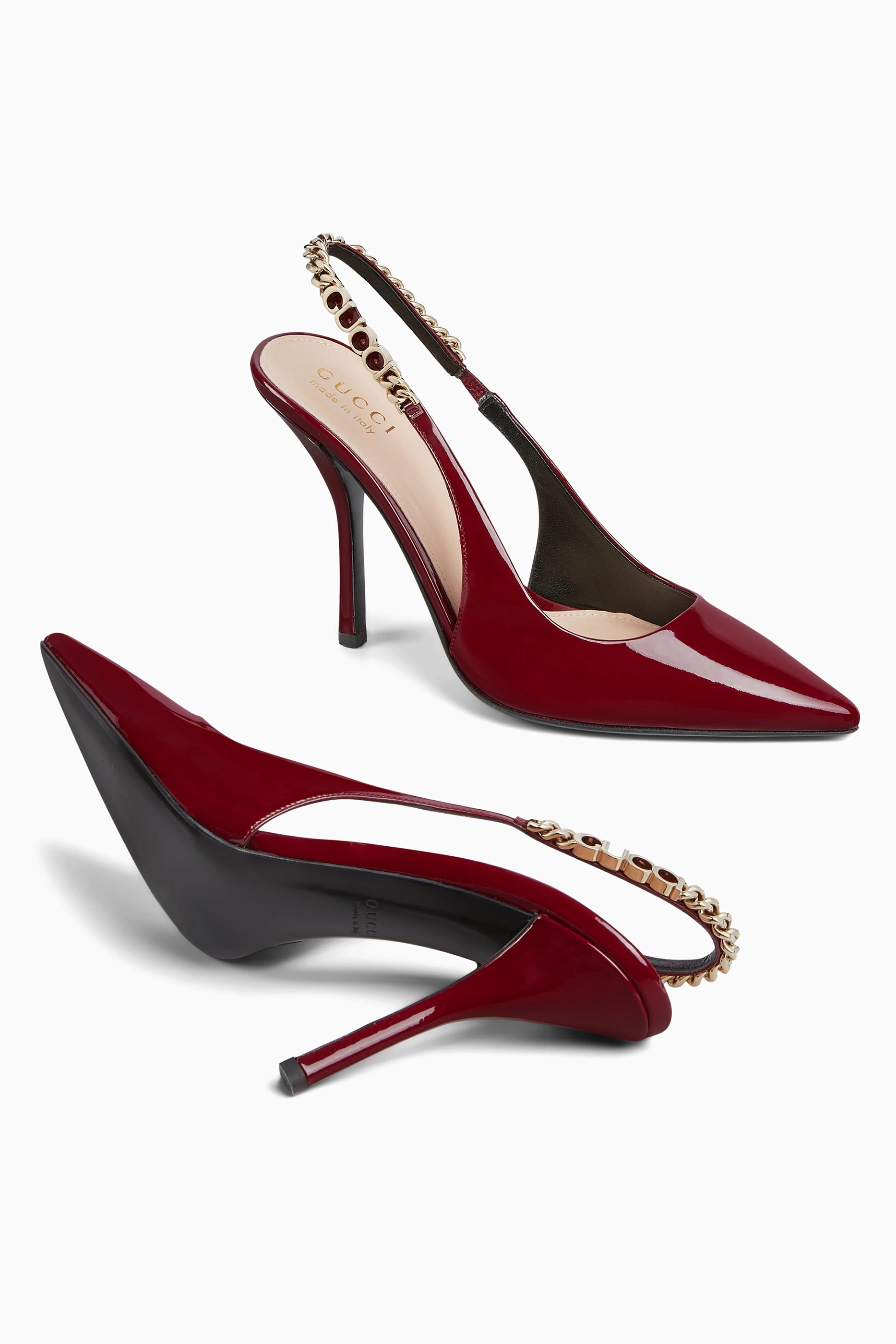 Gucci burgundy shoes on sale