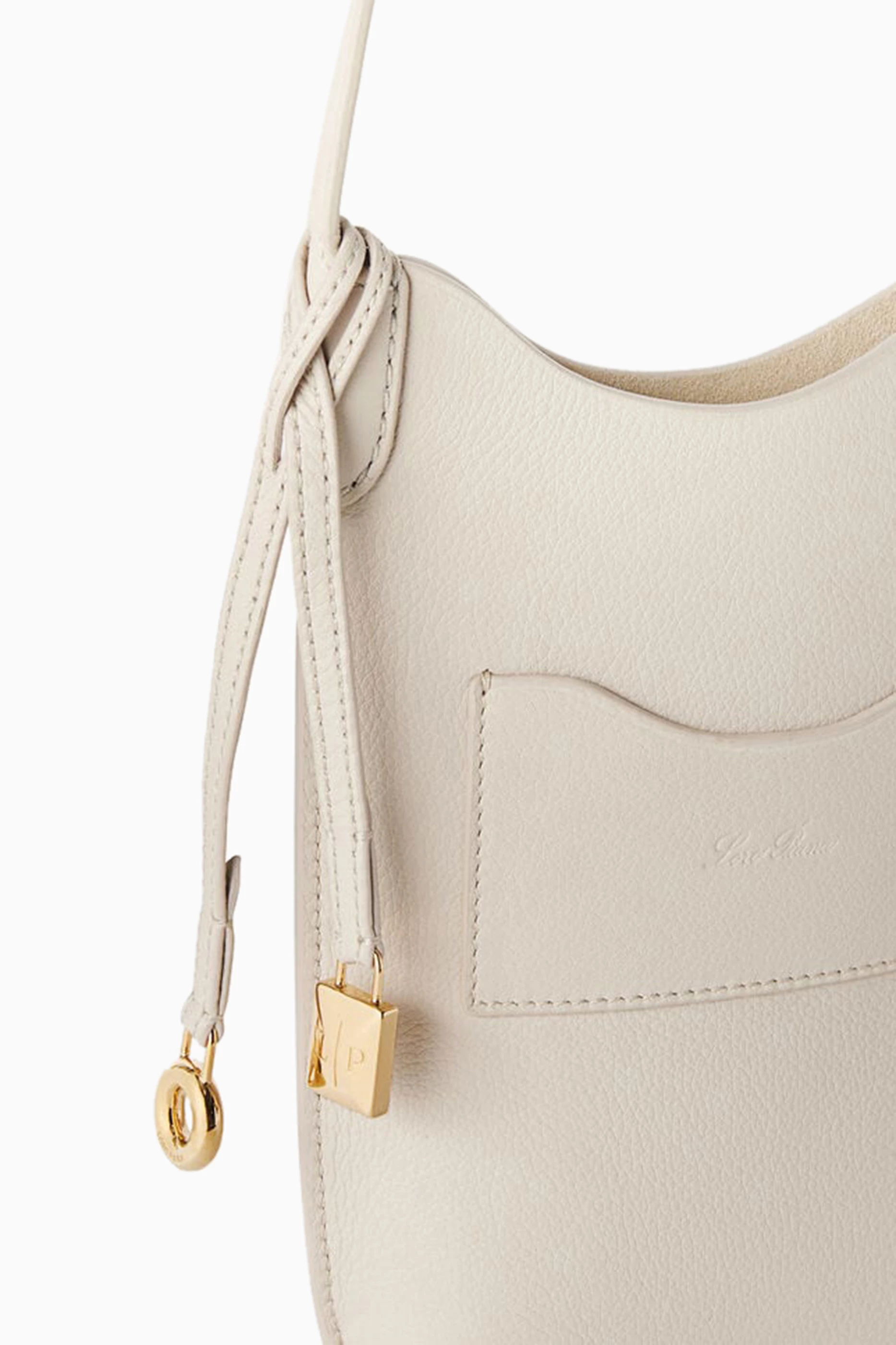 Buy Loro Piana Neutral Bale Phone Case in Grained Calfskin For