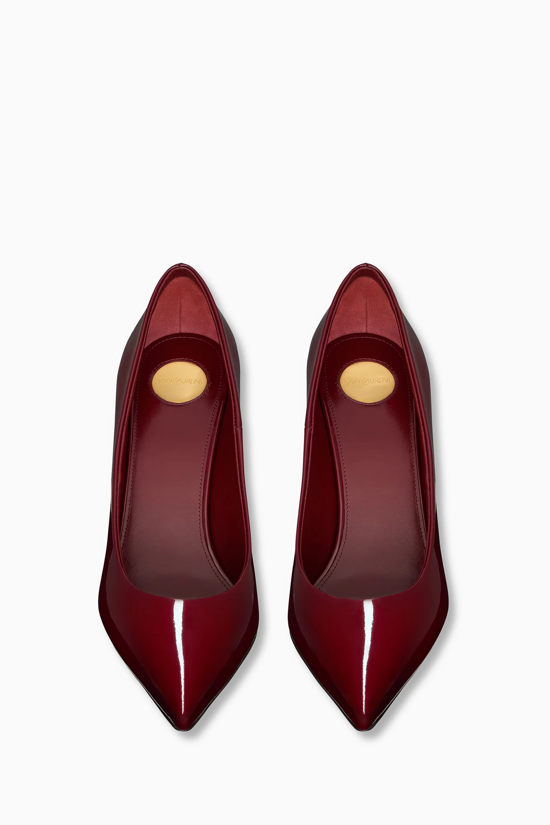 Buy SAINT LAURENT Red Norma 90 Pumps in Patent Leather For