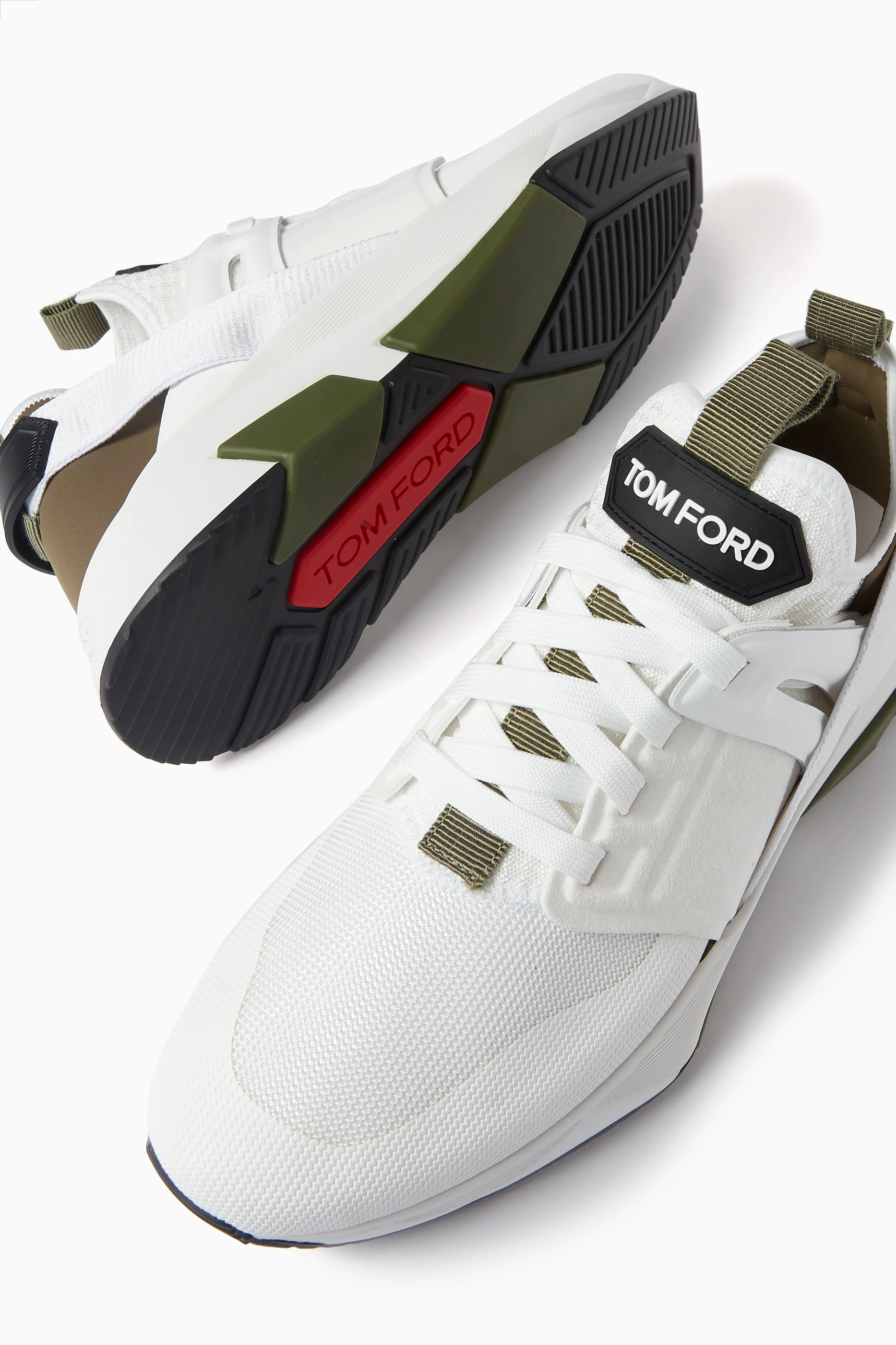【送料&関税込】Tom Ford Two-tone Jago Sneakers TOM FORD Layered Athletic Sneakers | Saks Fifth Avenue