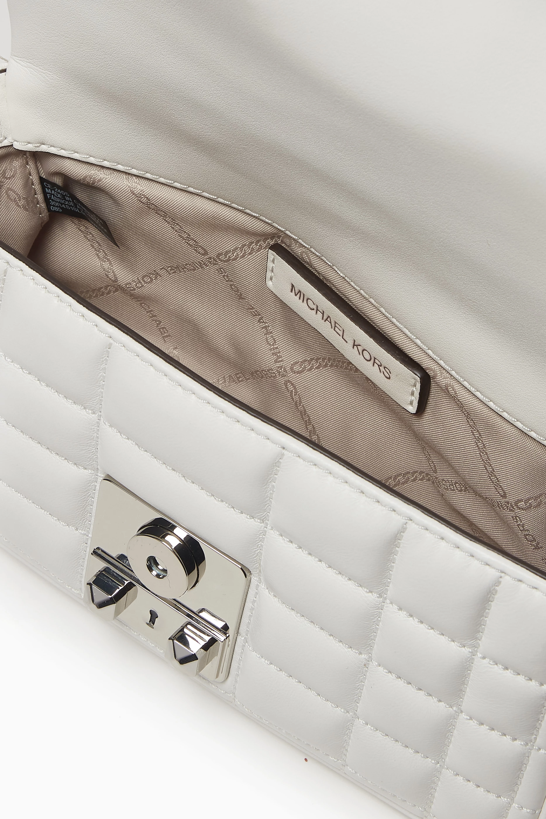 Michael kors white quilted bag on sale