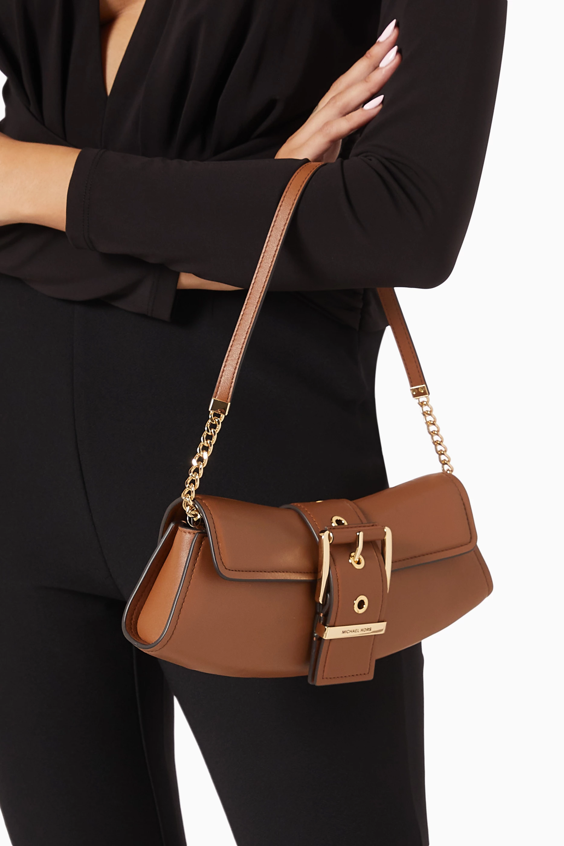 Michael michael kors soft leather convertible clutch 2025