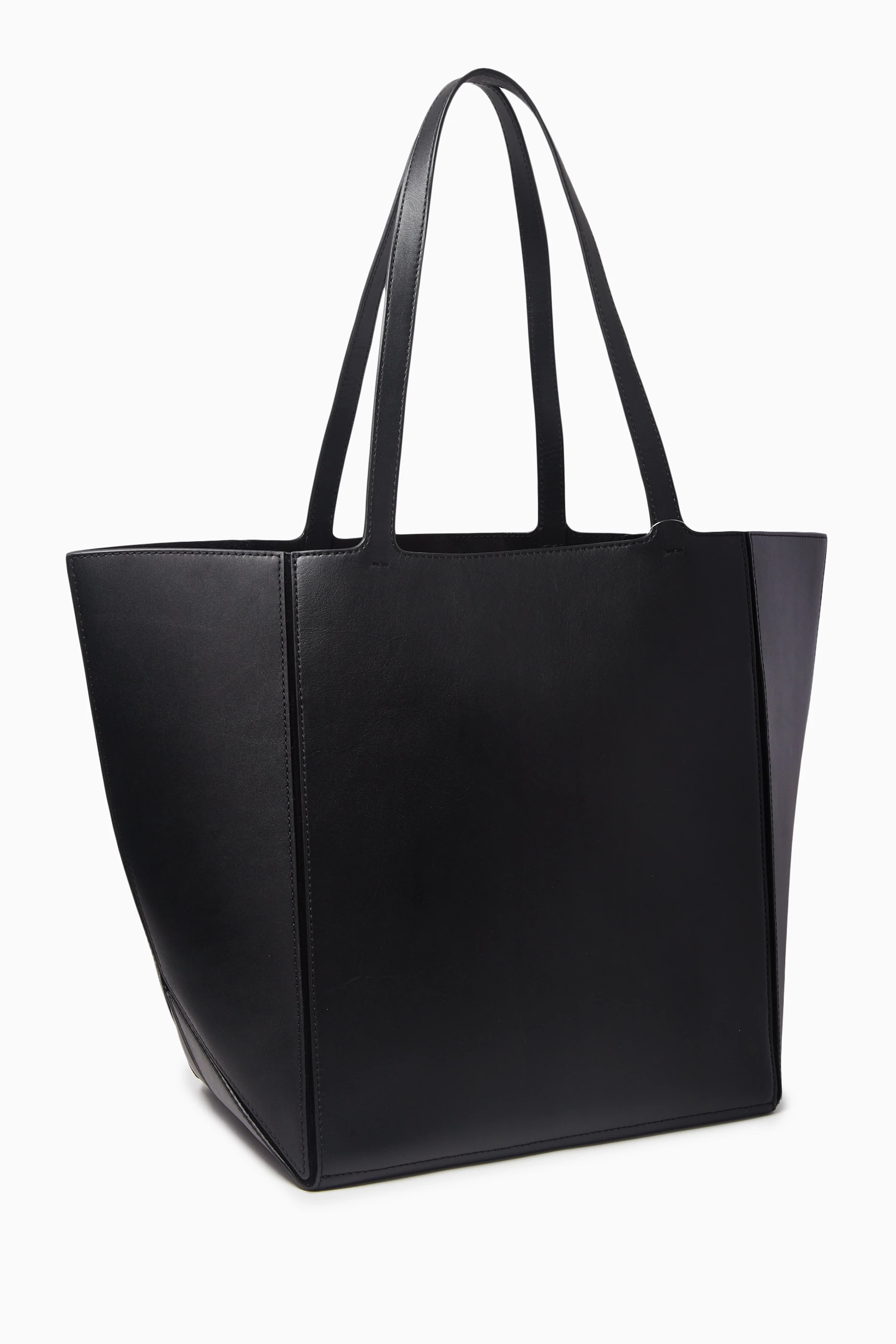 Buy Michael Kors Black Large Jordi Tote Bag in Leather For Women