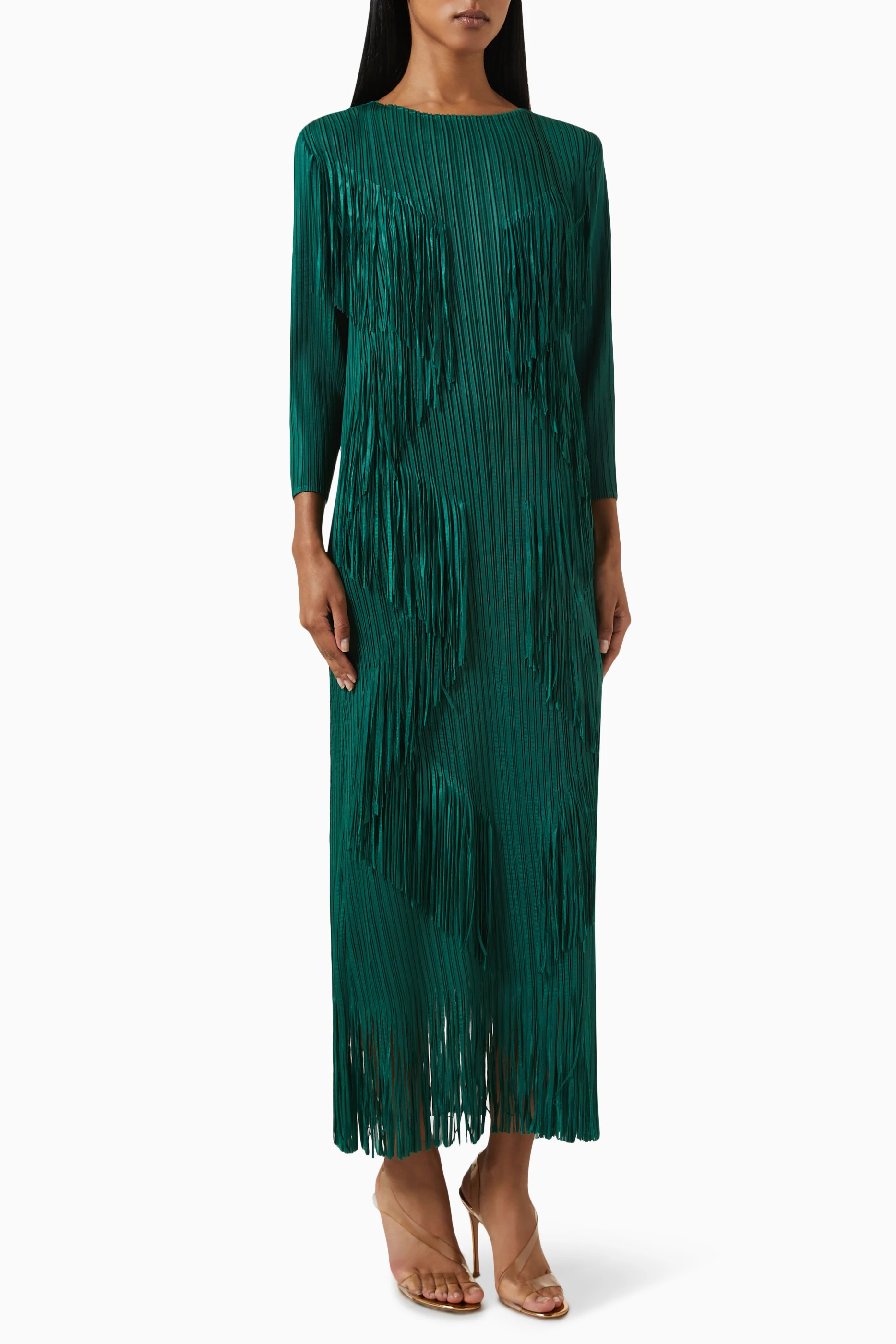 chinese dress ladies Long Beaded Prom Dress with Fringe
