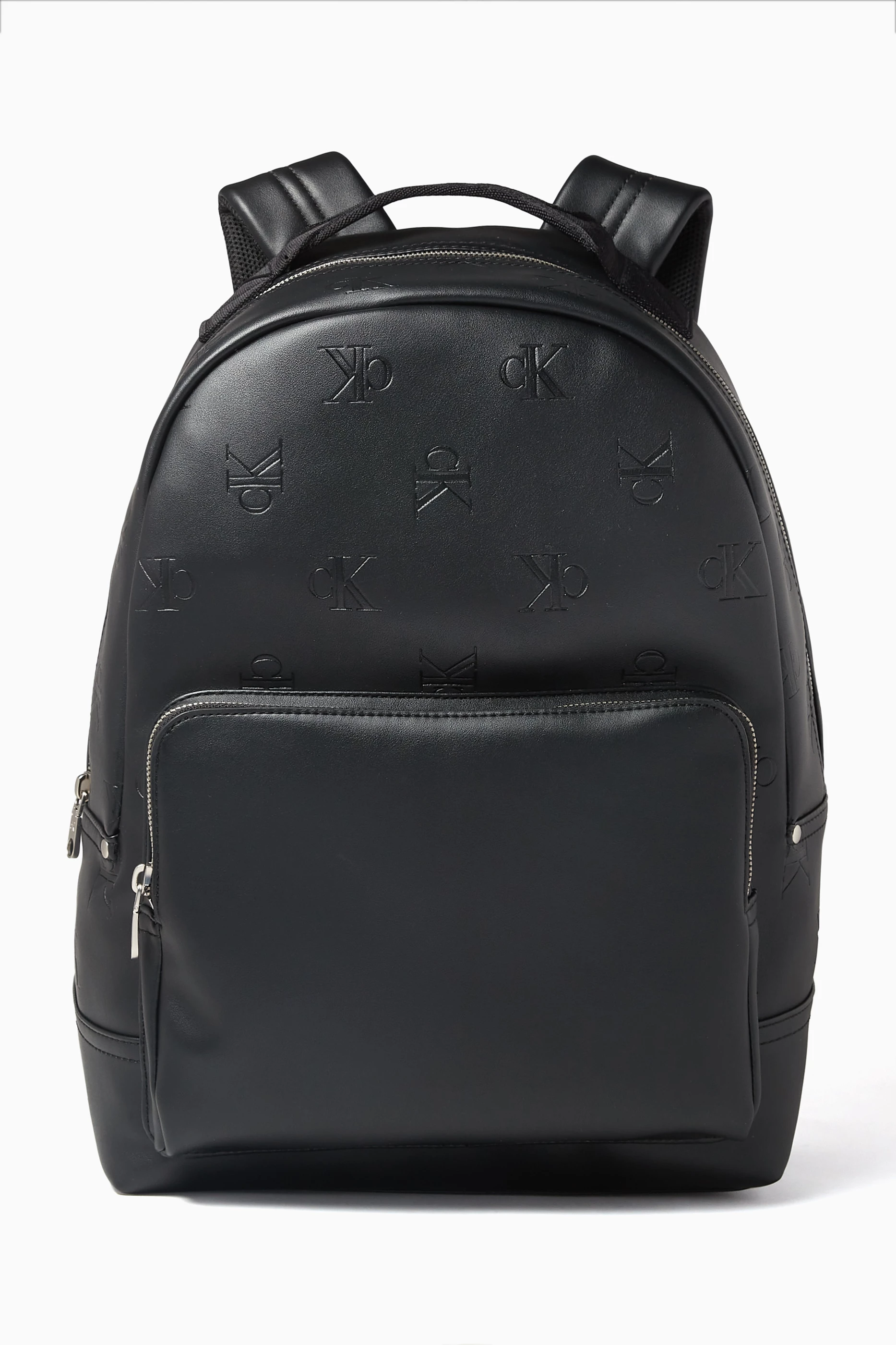 Buy Calvin Klein Jeans Black Logo Round Backpack in Faux Leather For Men Online Ounass Saudi