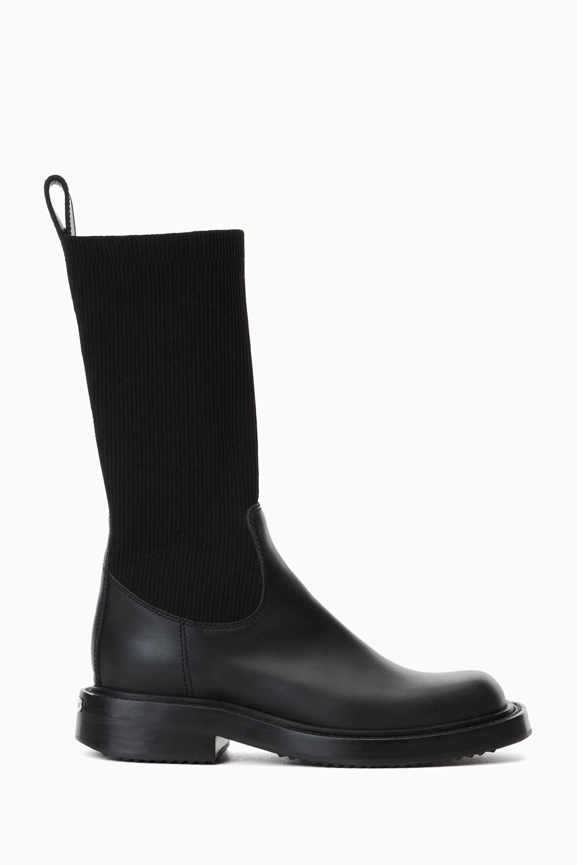 Alexander Wang Leather ソックス ブーツ Buy Alexander Wang Black Detroit Sock Boots in Leather For