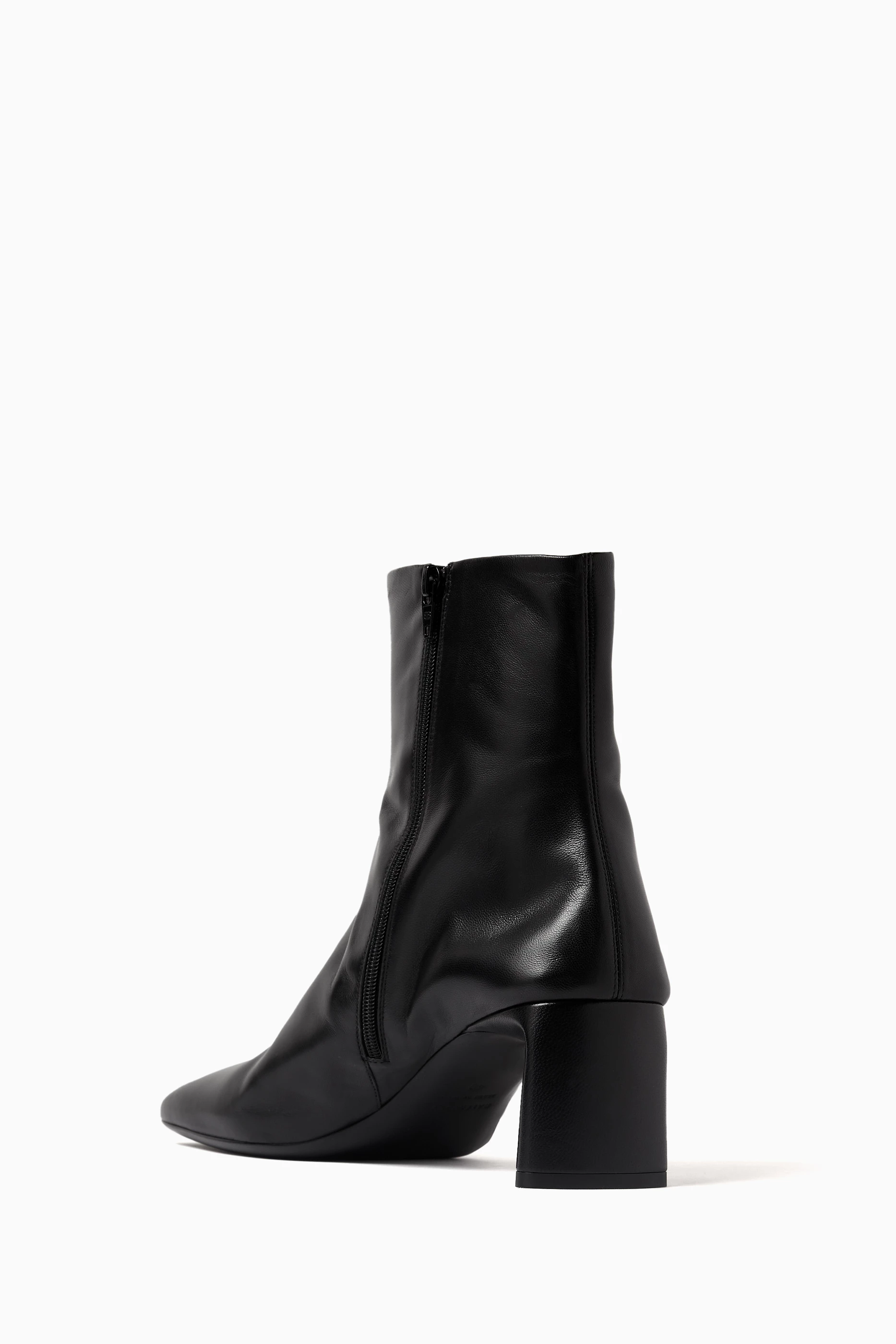 Buy Balenciaga Black Duty Free 60 Ankle Boots in Leather For