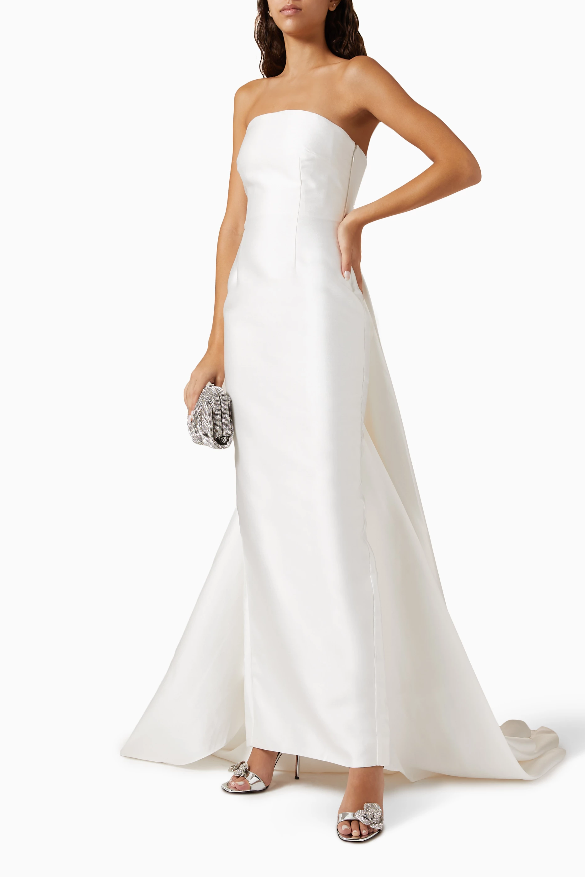 関税込【SOLACE LONDON】The Imani Maxi Dress in Cream The Imani Maxi Dress in Cream – Solace London