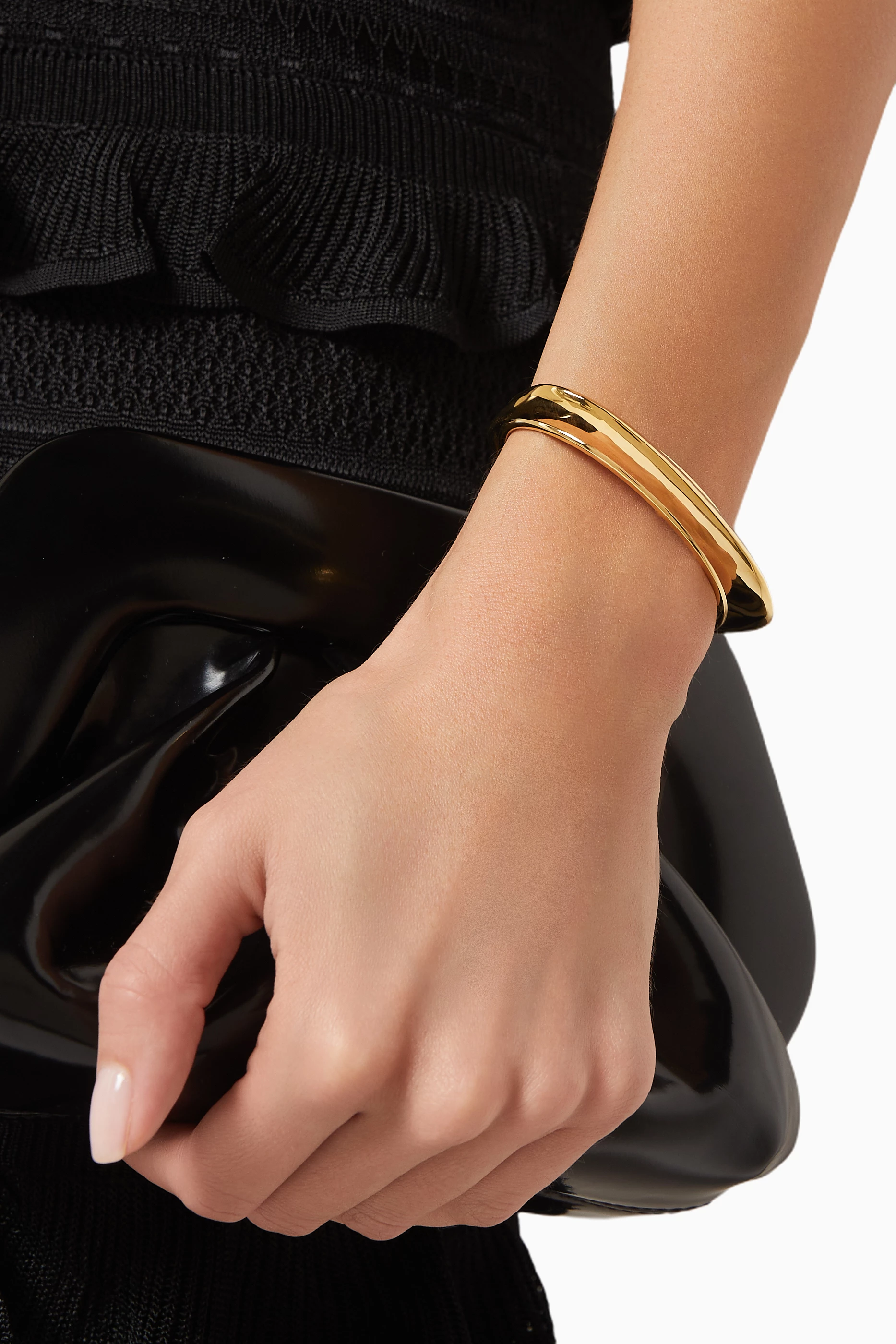 Buy Missoma Gold Hera Dome Statement Cuff Bracelet in 18kt
