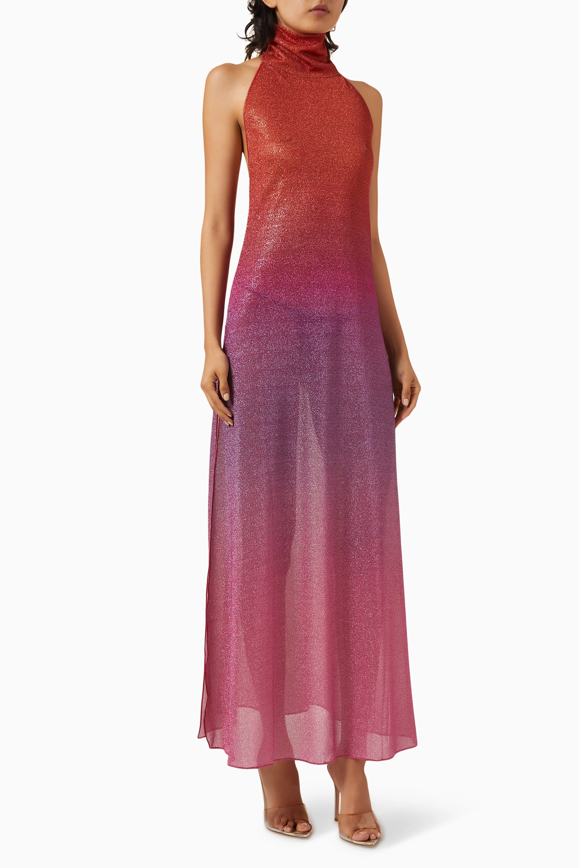 ワンピース OSEREE LUMIRE O GEM DIAMOND LUREX LONG DRESS Lumière O Gem Diamond Long Dress