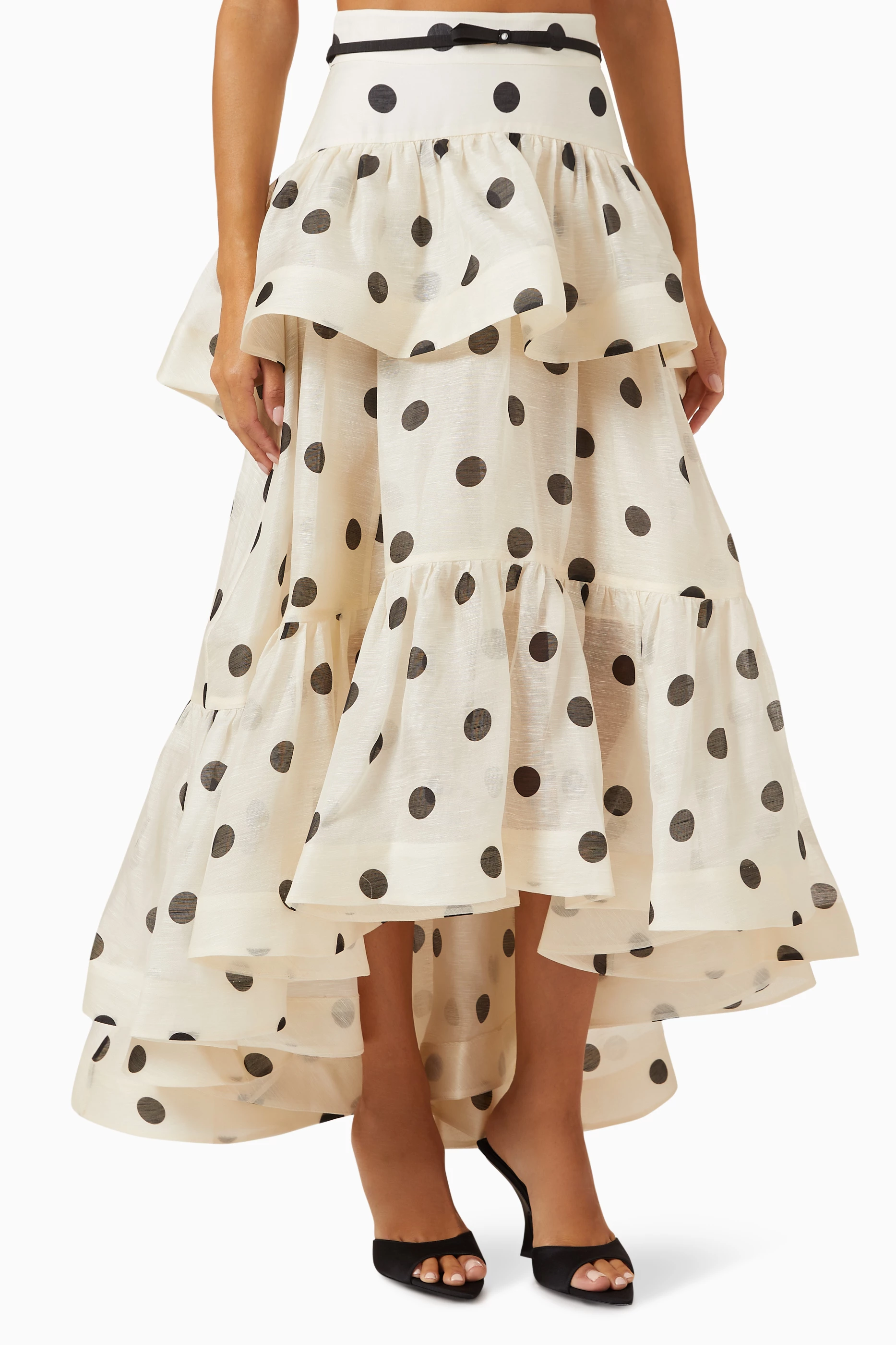 【Zimmermann】CRUSH HIGH-LOW TIERED SKIRT ティアードスカート Zimmermann CRUSH HIGH-LOW TIERED SKIRT | REVERSIBLE
