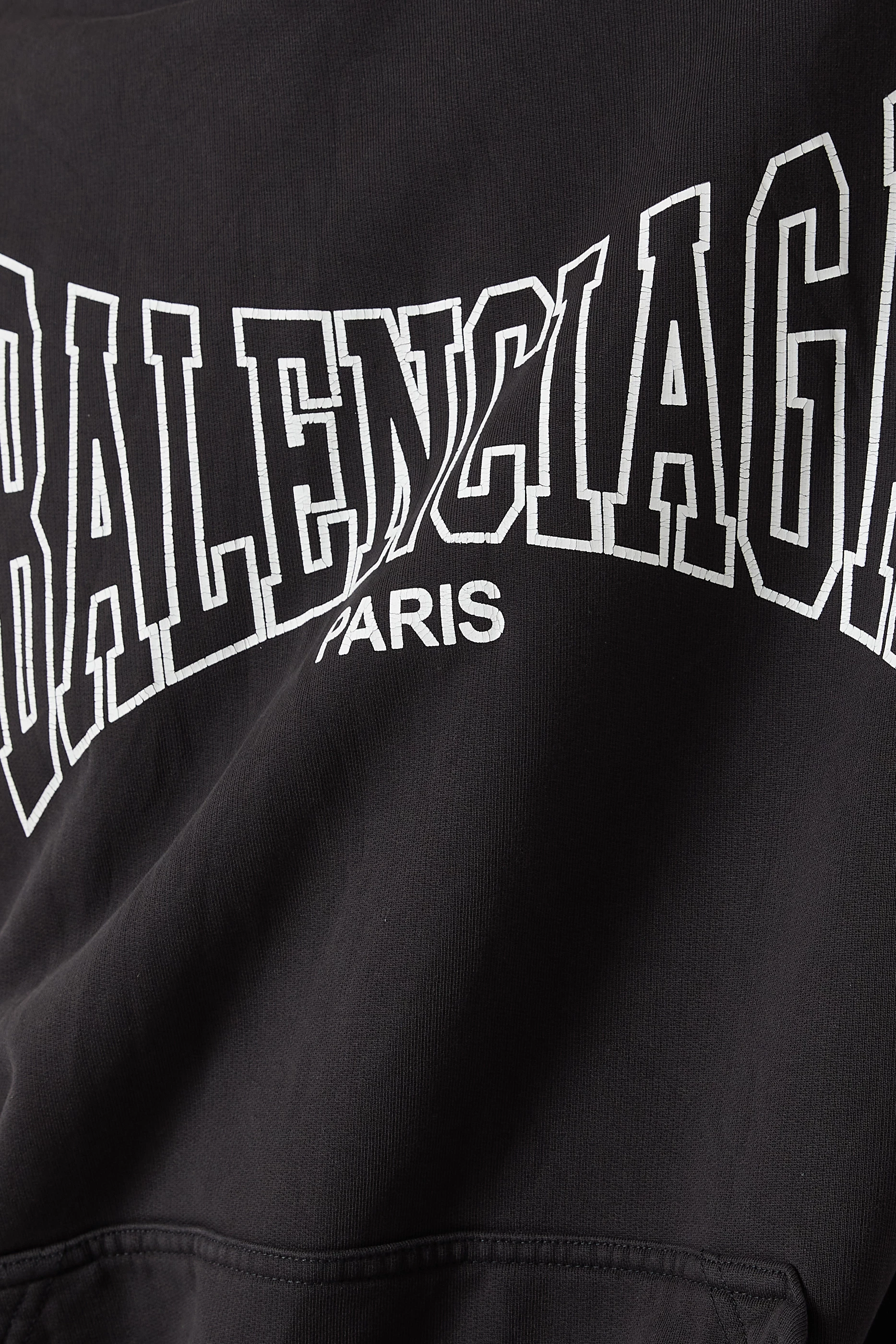BALENCIAGA*魅力の逸品*ボクシング フィット ラージ パーカー Buy Balenciaga Black Boxing Large-fit Hoodie in Archetype