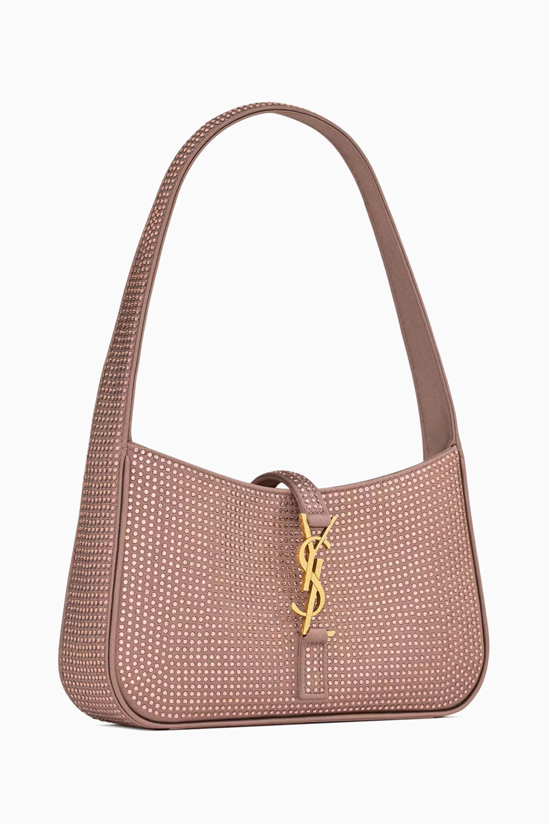 Buy SAINT LAURENT Red Mini Le 5 À 7 Hobo Bag in Silk Satin