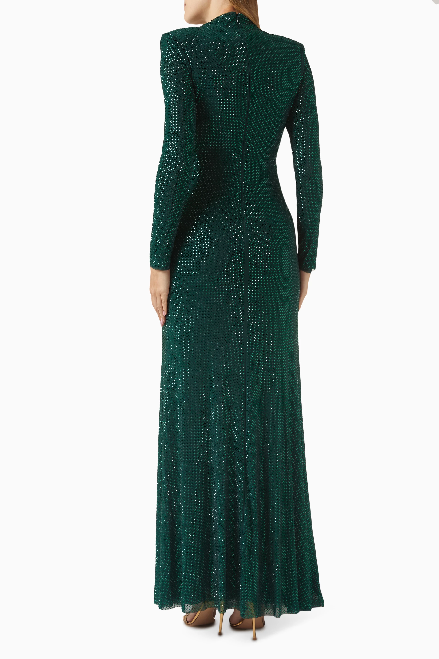 green wedding guest dress black tie Sage Wedding Guest Dress Black Tie Formal Gown & Plus Size by 8343 main image 1