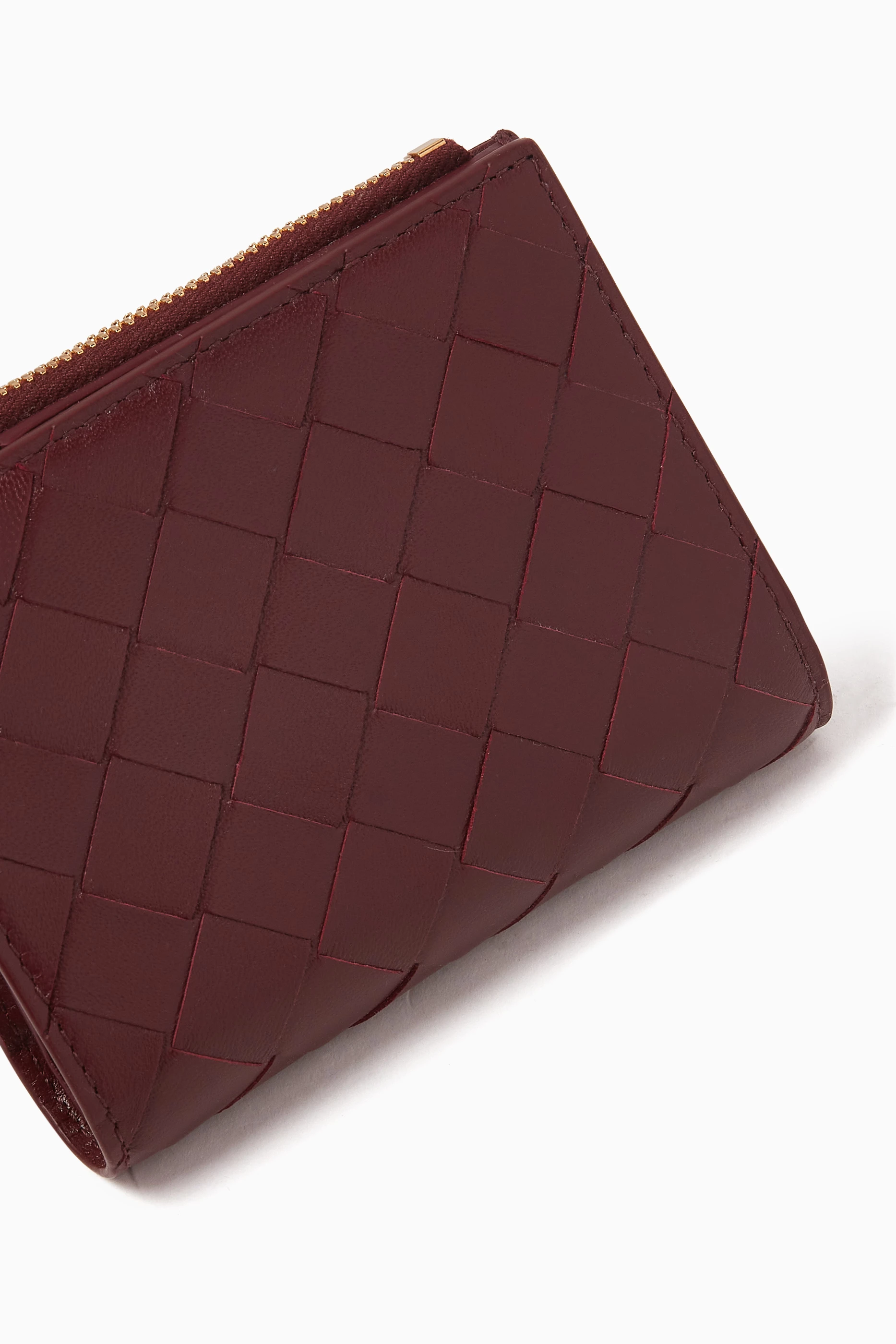 財布・小物その他 BOTTEGA VENETA Woman Wallet Burgundy 742330VCPP3 2247 BOTTEGA VENETA: wallet in woven nappa - Ruby | Bottega