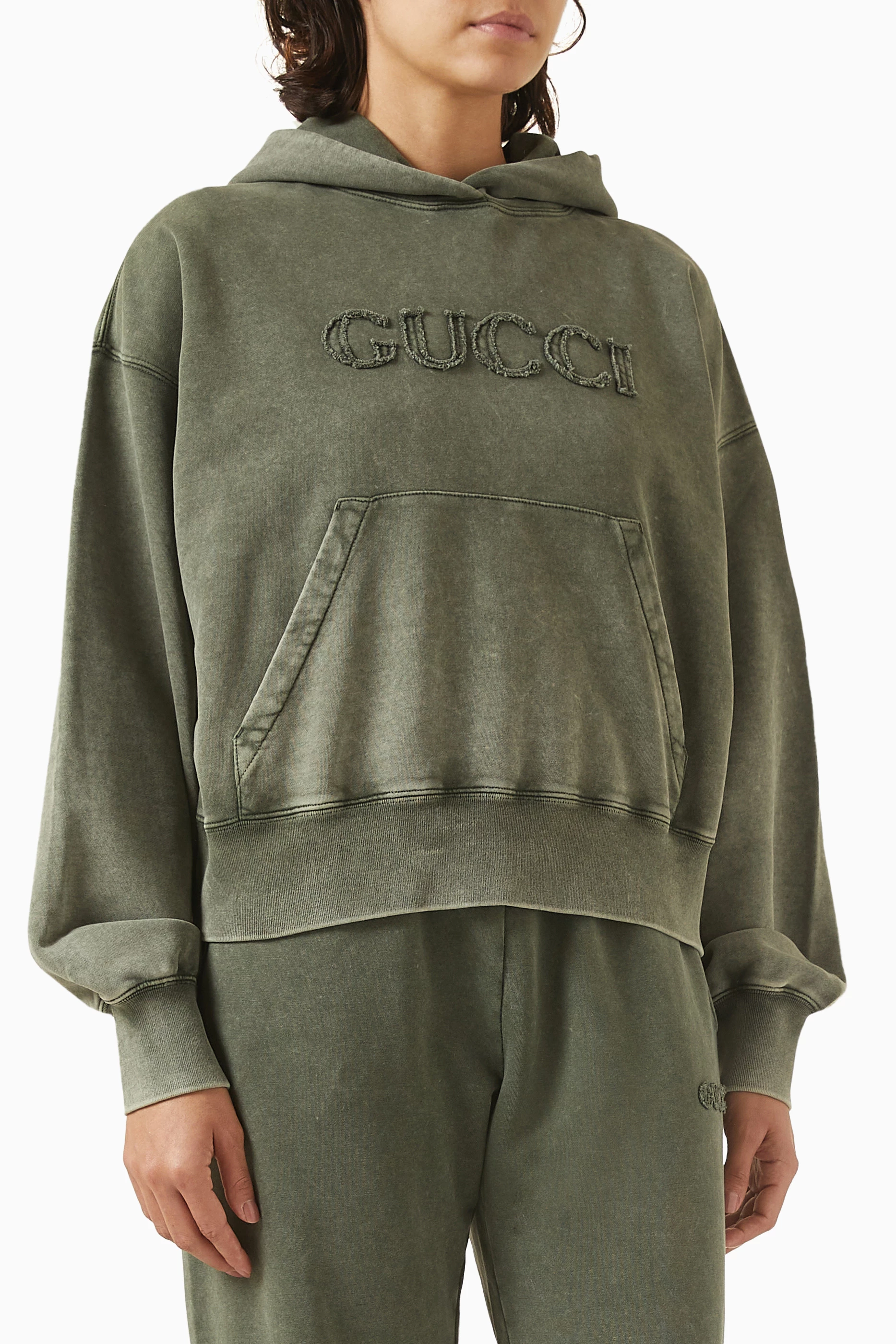 Gucci hoodie beige on sale