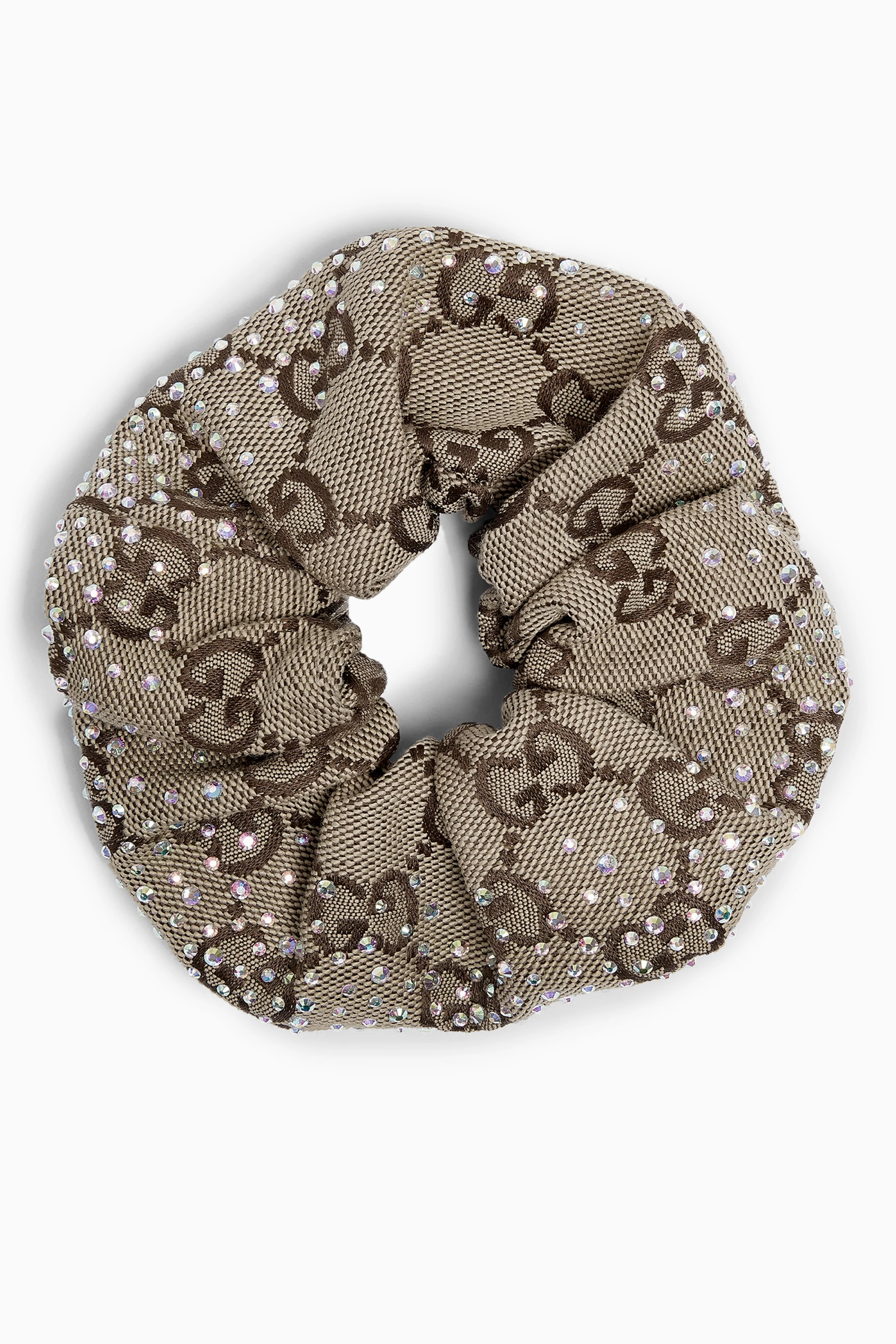 ? Authentic Gucci Mint Green Scrunchie with Brown GG Pattern Gucci Hair Scrunchie - Etsy main image 2