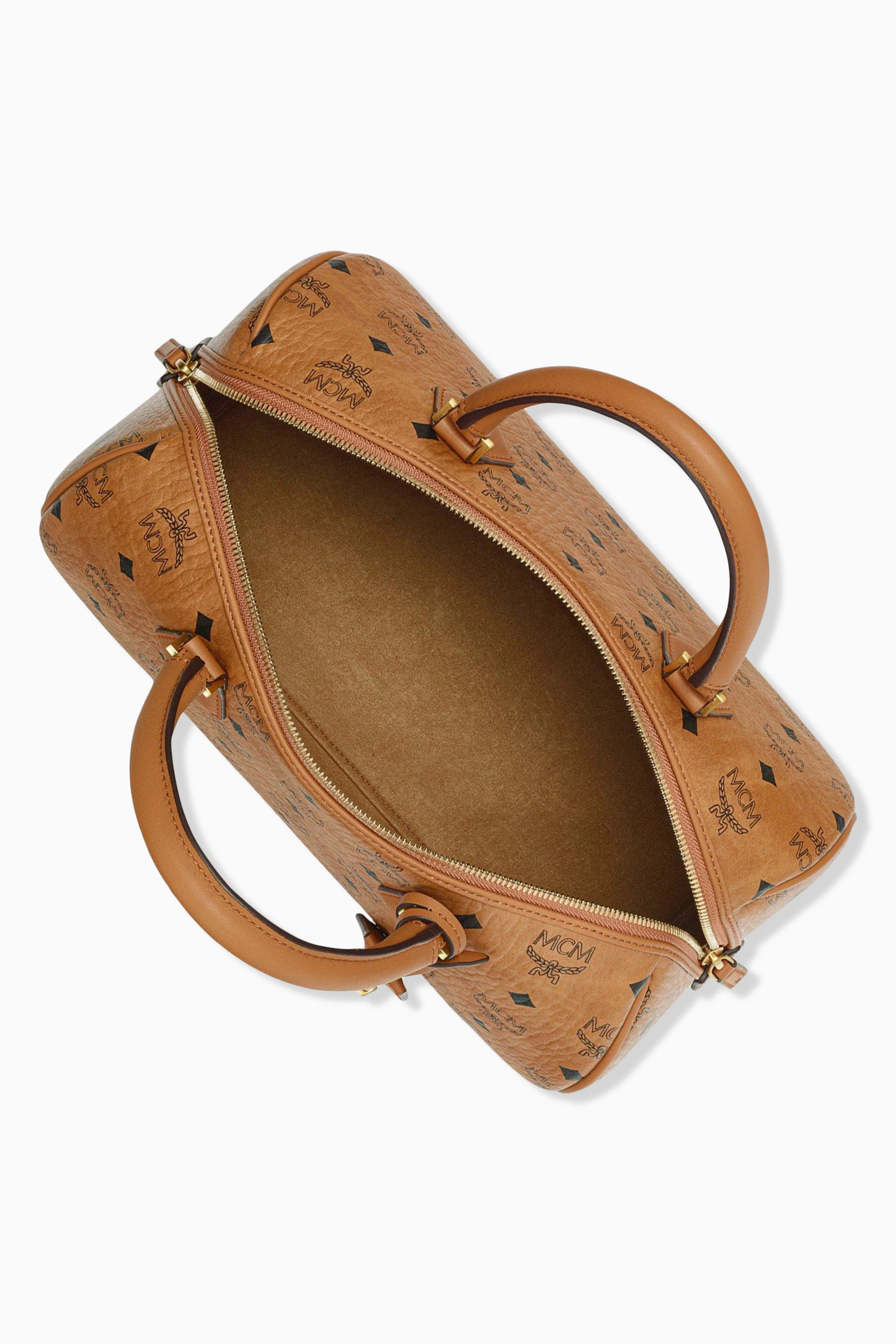 Buy MCM Brown Medium Ella Boston Bag in Coated-canvas For Women