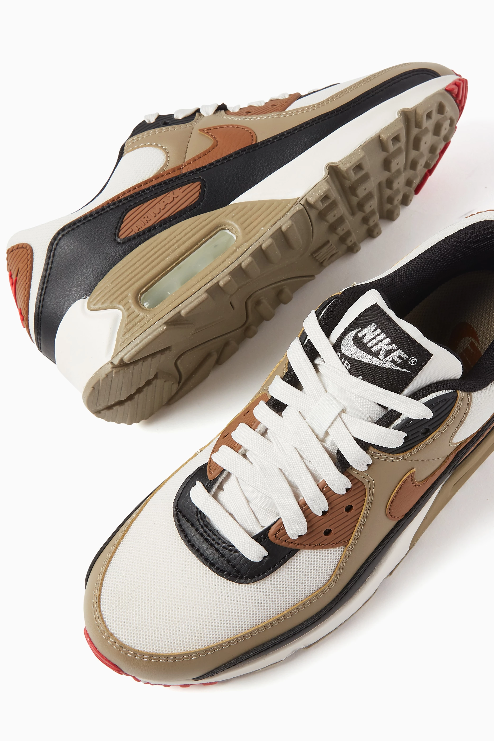 Buy Nike Brown Air Max 90 Sneakers in Mesh Leather For Women Online Ounass Saudi