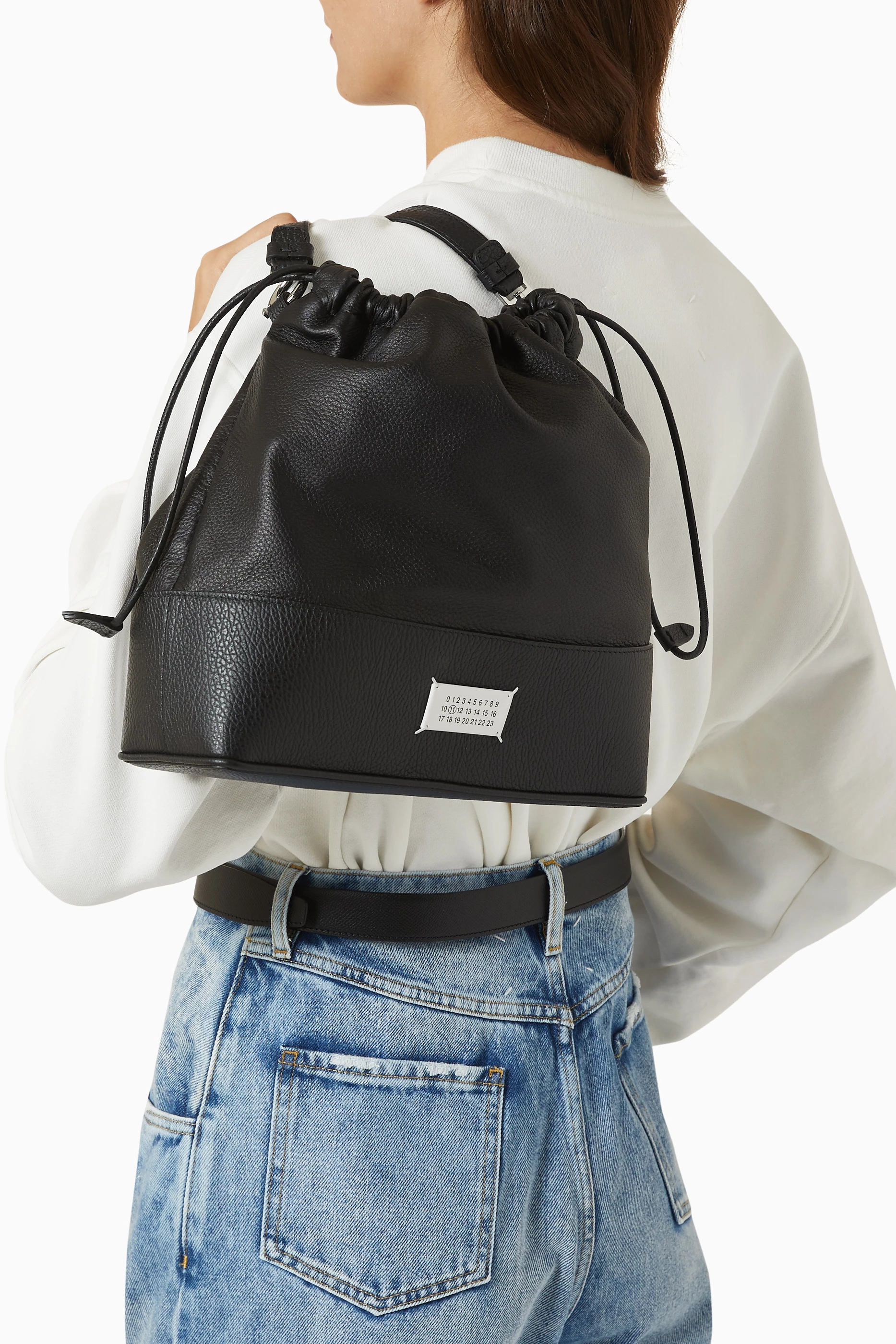 MAISON MARGIELA 2WAYバッグ 5AC DAILY DRAWSTRING BACKPACK S MAISON MARGIELA 5ac Daily Medium Drawstring Backpack Maison