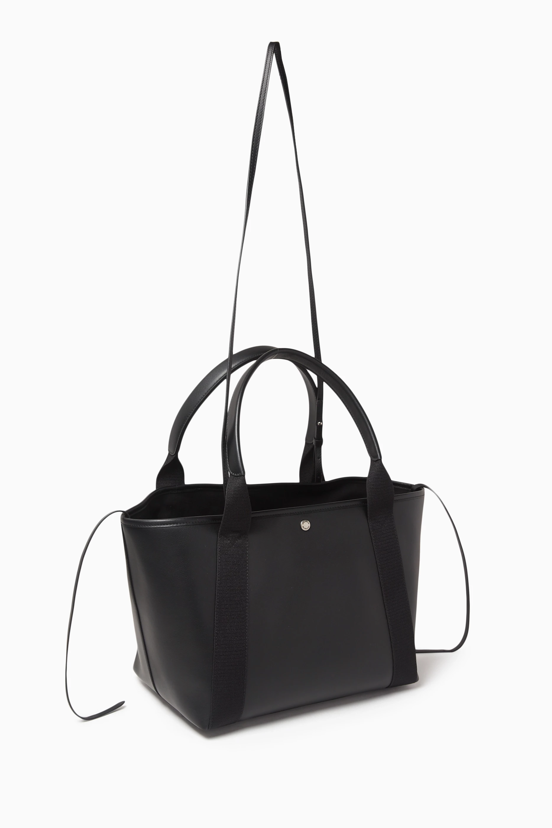 Buy Balenciaga Black Medium Biarritz Tote Bag in Calfskin