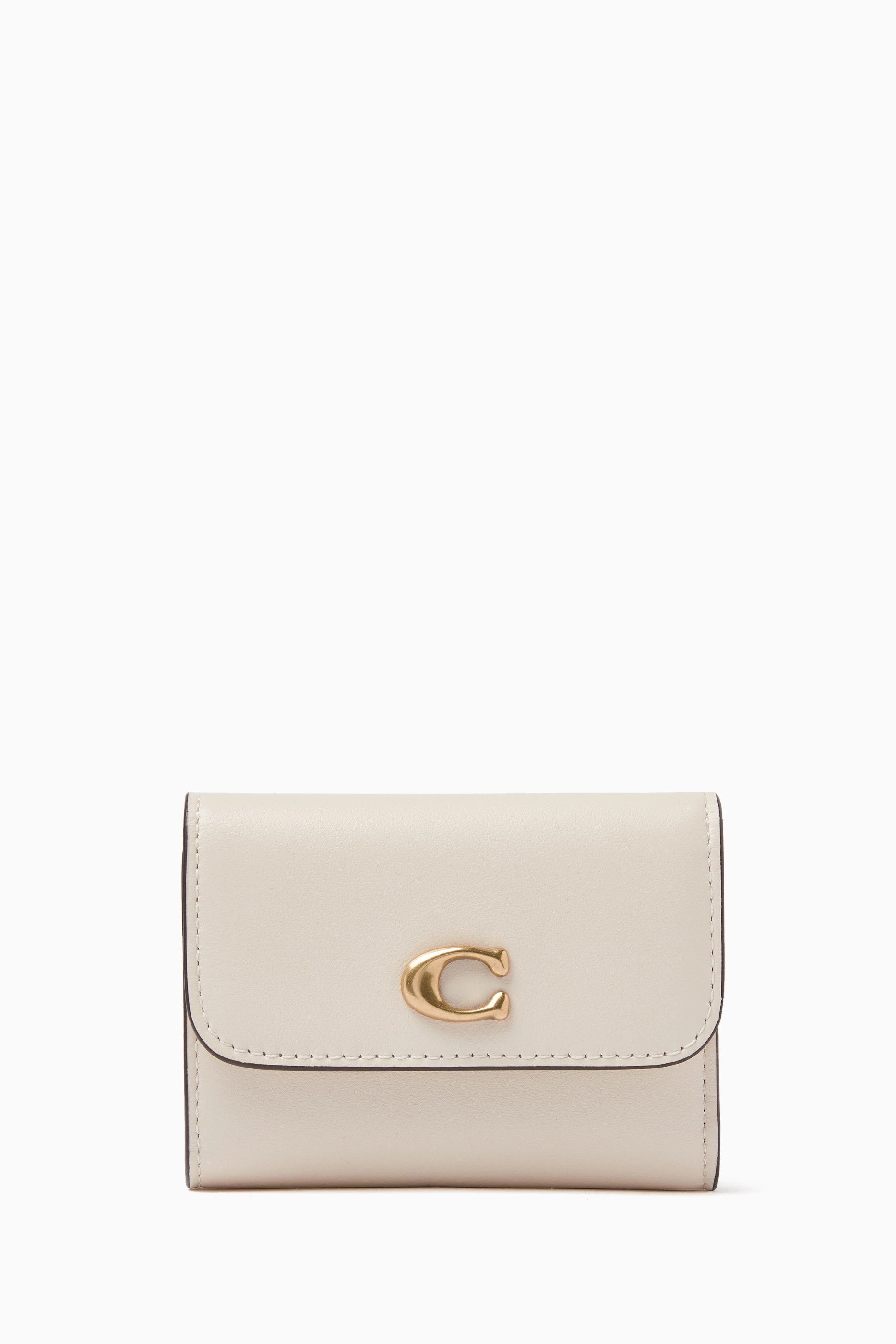 Buy Coach White Essential Card Holder Wallet in Leather For Women Online Ounass Saudi