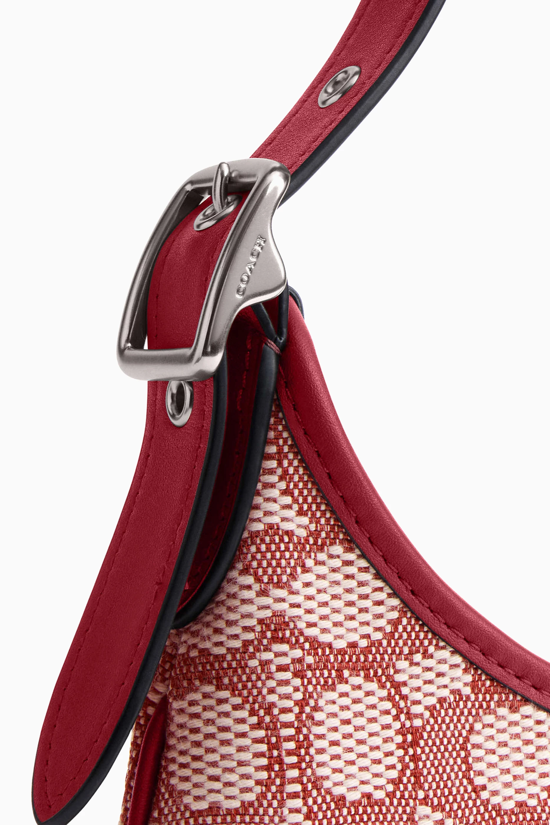 Buy Coach Red Hamptons Hobo Shoulder Bag in Signature