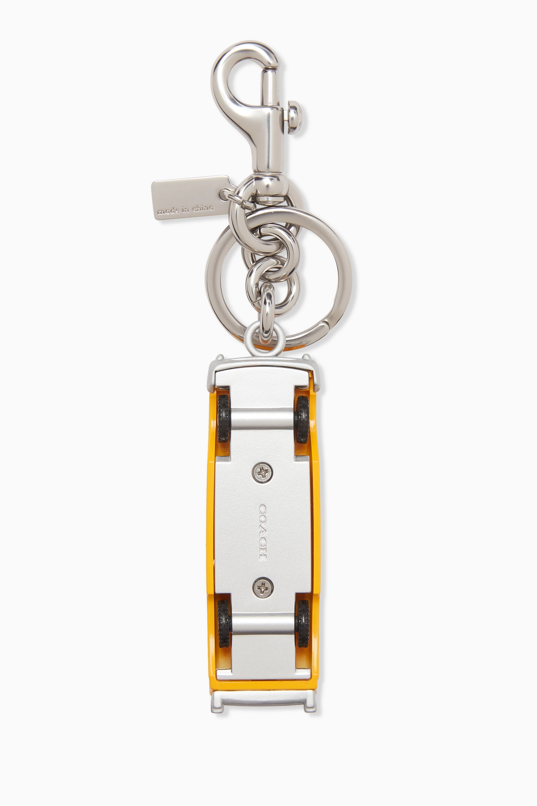 キーホルダー・キーリング Coach Small Taxi Keyring - Coach - Acetate - Multi Buy Coach Multicolour Small Taxi Bag Charm For Women Online