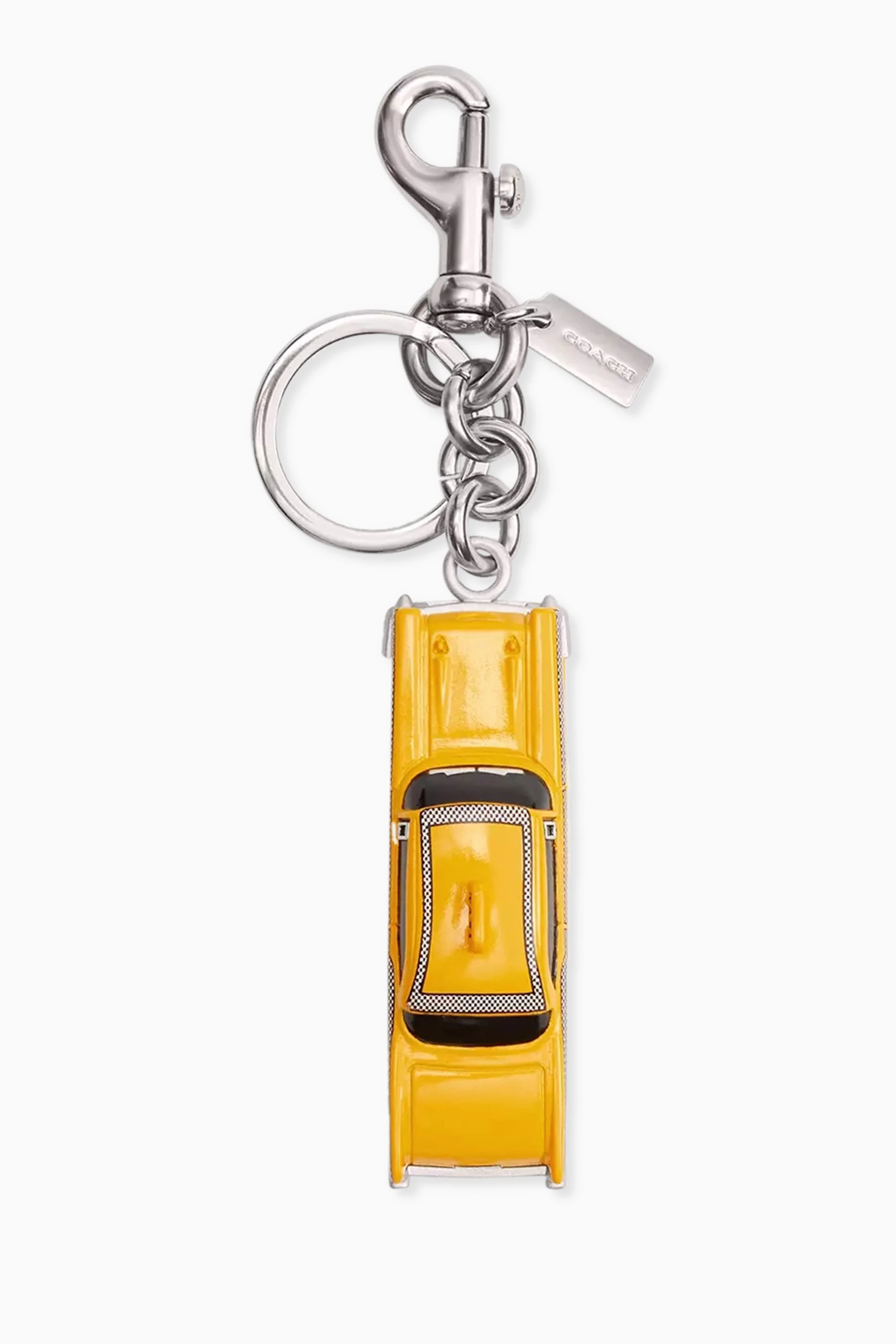 キーホルダー・キーリング Coach Small Taxi Keyring - Coach - Acetate - Multi COACH® Outlet | Small Taxi Bag Charm