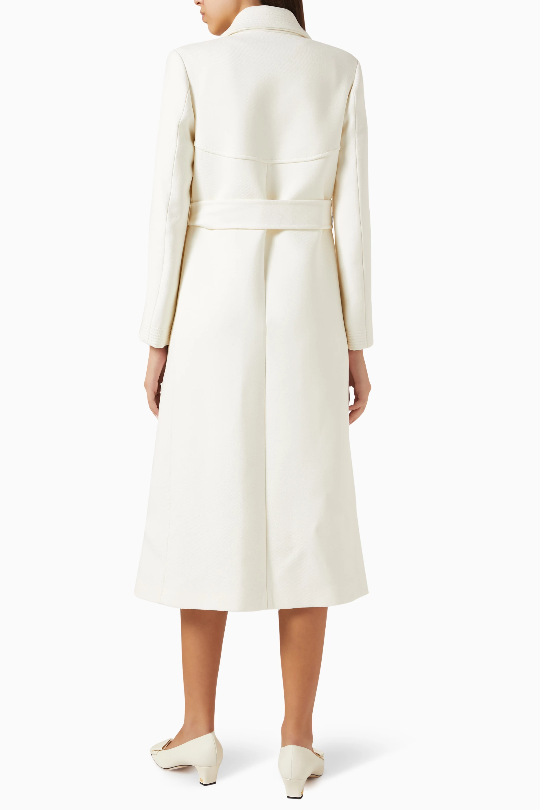 VALENTINO ALPACA BIANCO WHITE COAT ジャケット・アウター