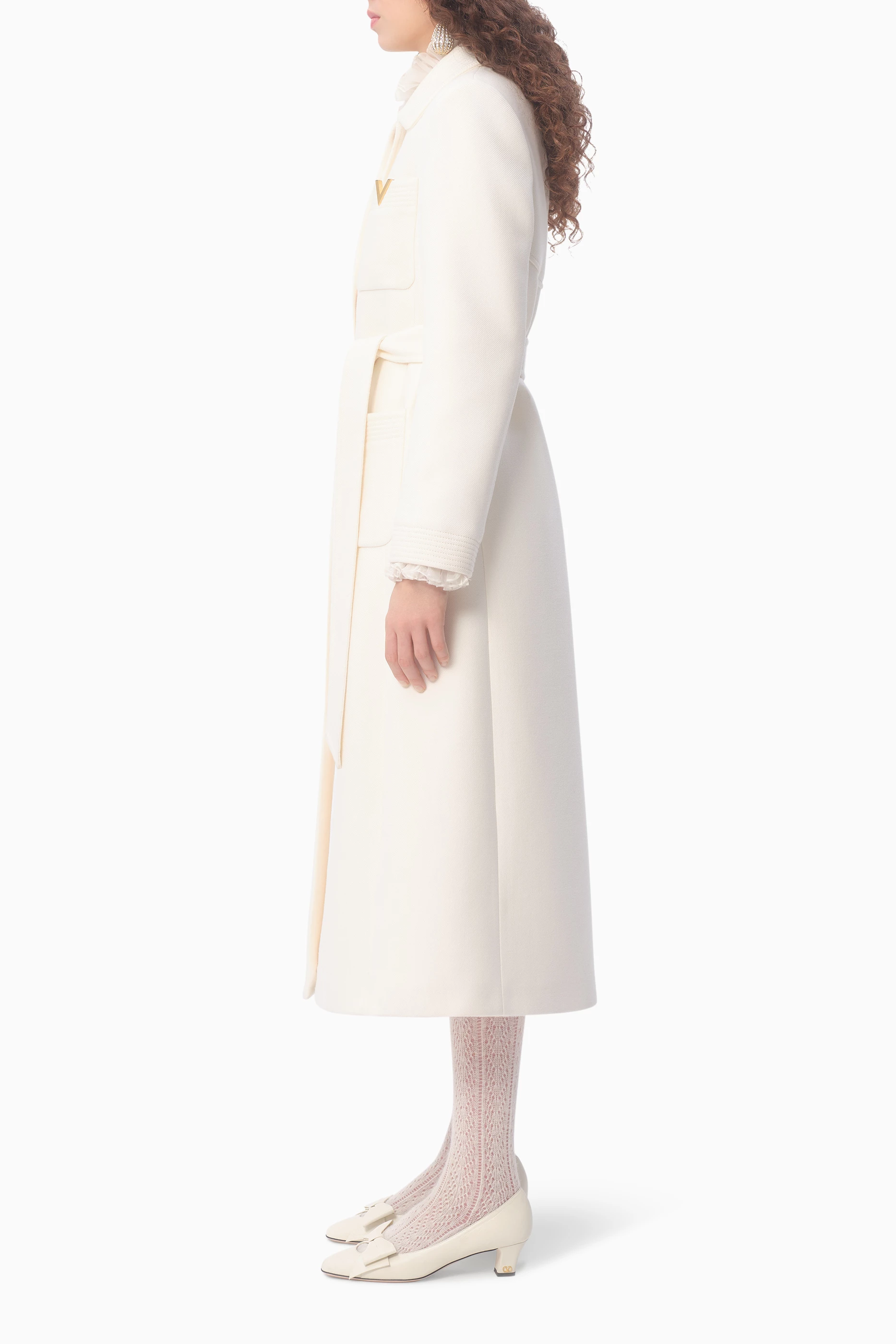 トレンチコート VALENTINO GARAVANI White Poplin Overcoat Valentino White Poplin Overcoat | Grailed