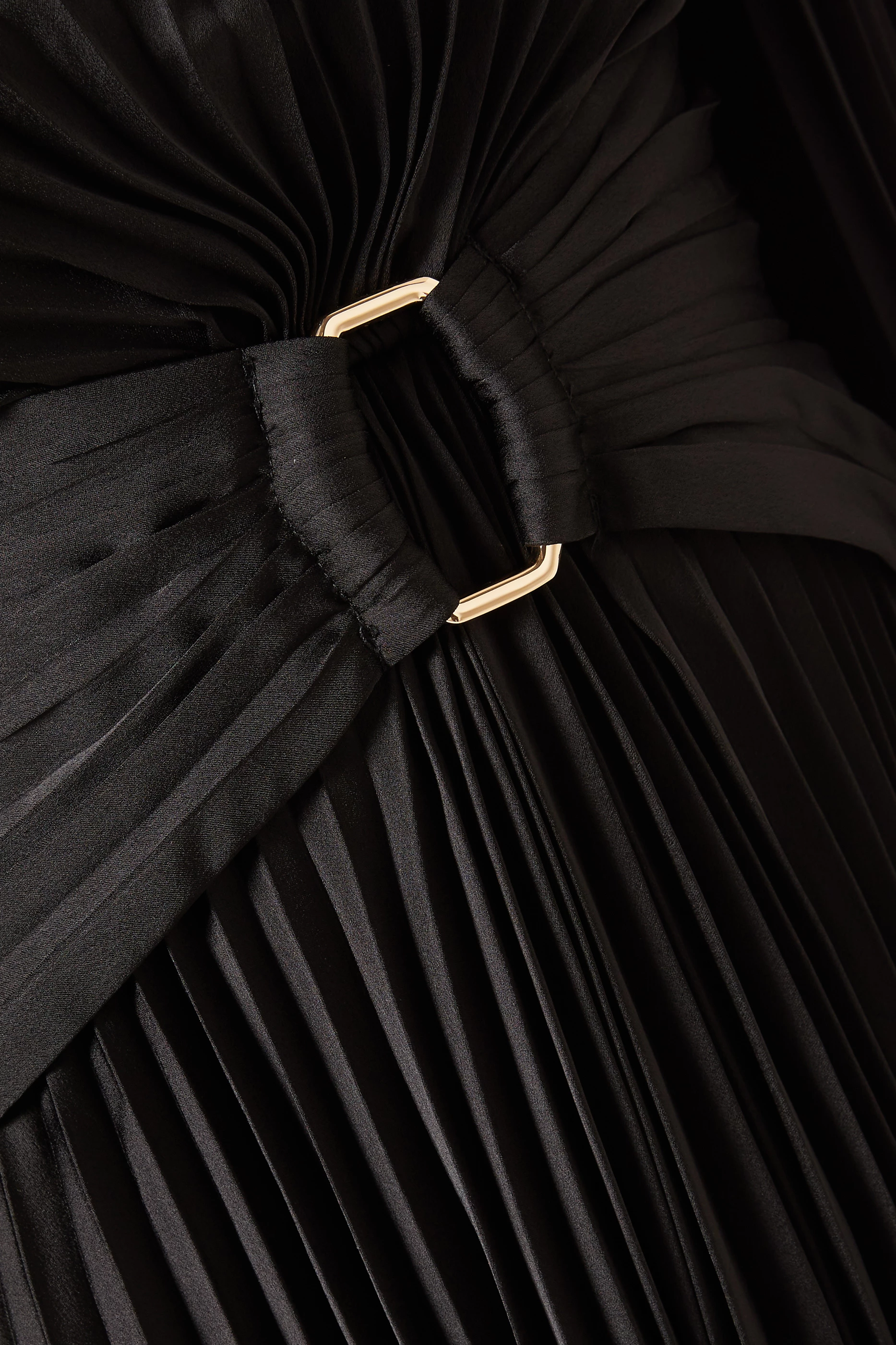 Buy Acler Black Norseman Pleated Mini Dress in Satin For Women Online |  Ounass Saudi