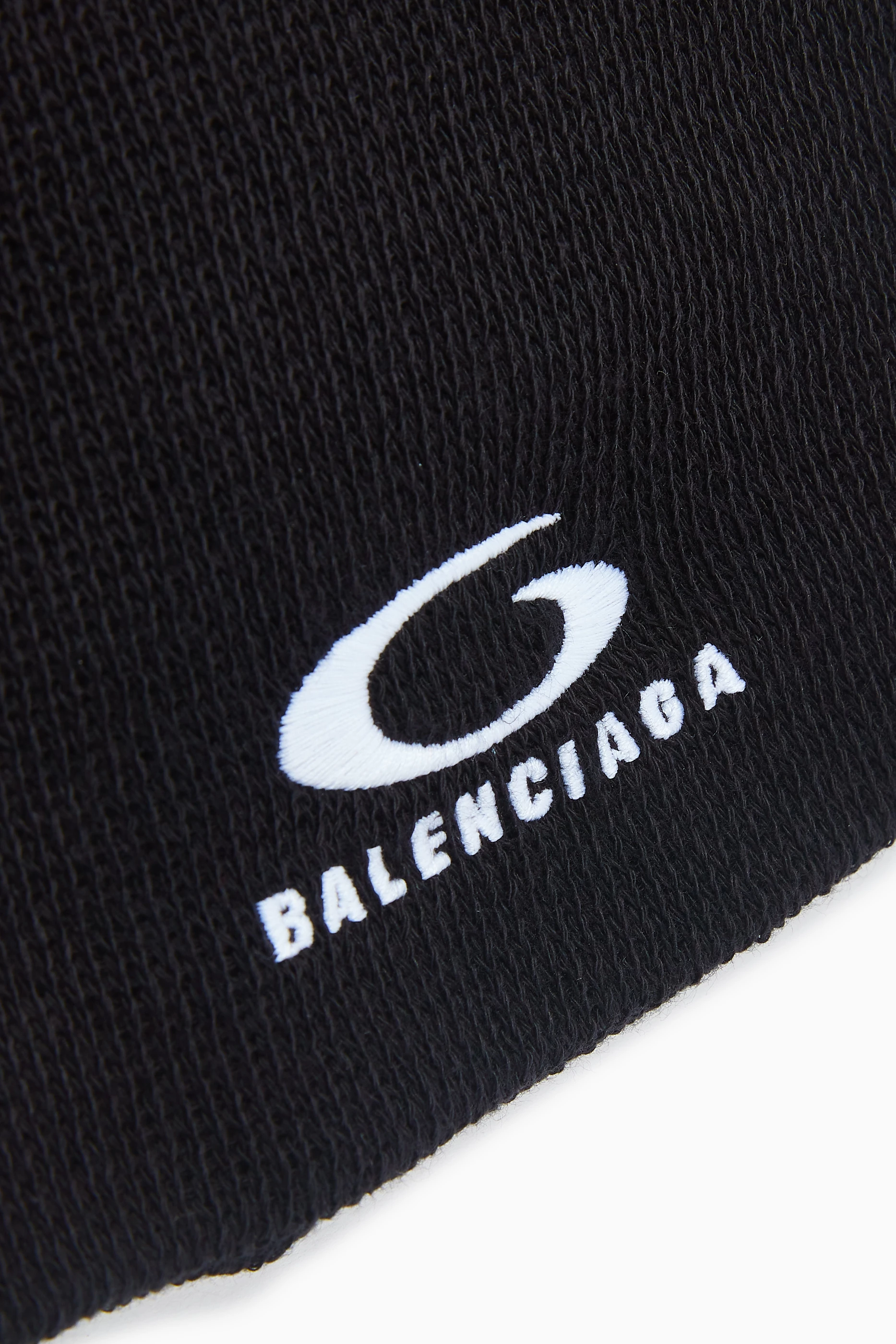 BALENCIAGA black logo jacquard ビーニー Balenciaga Black Jacquard Logo Beanie Balenciaga