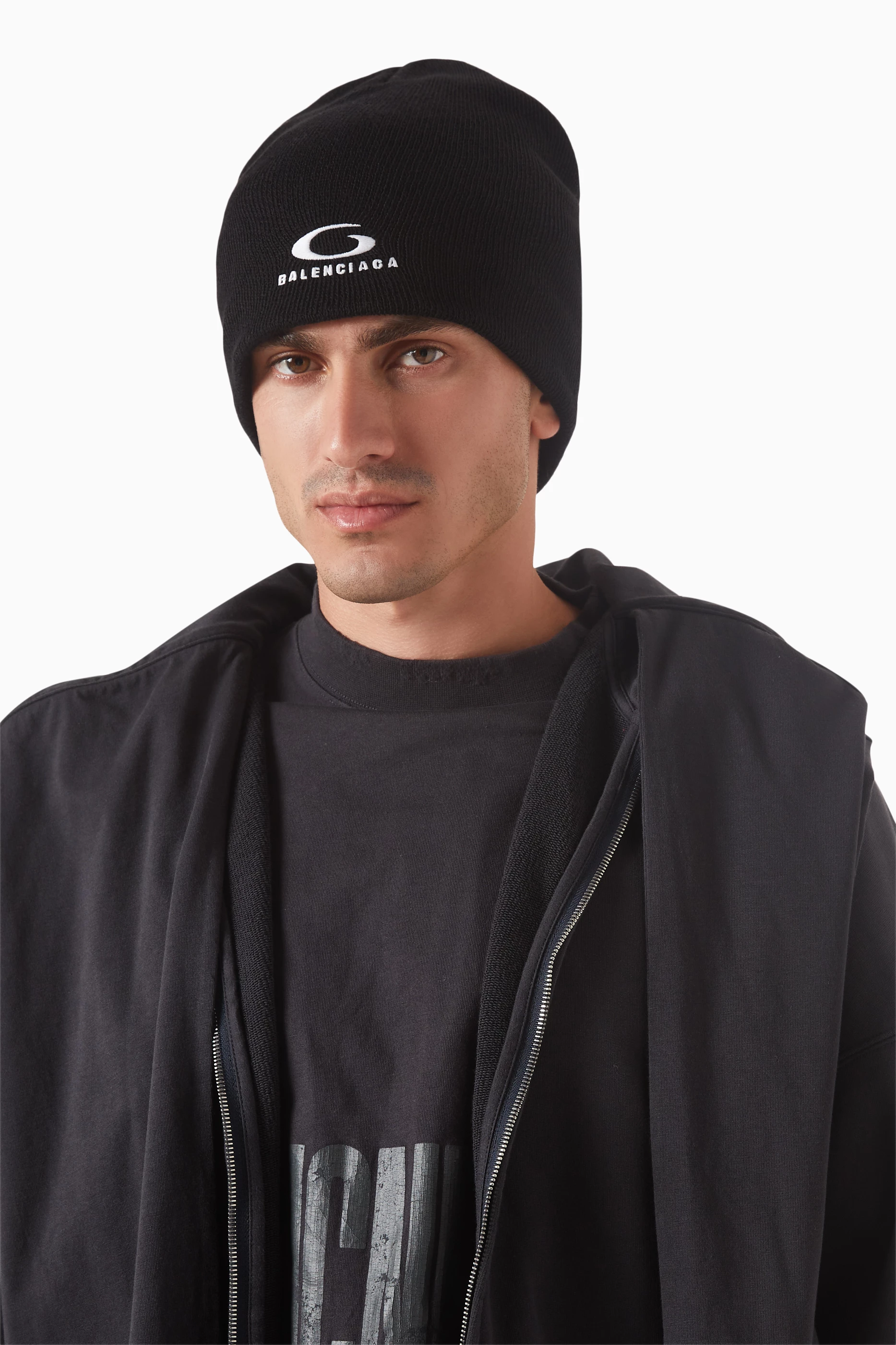 3B Sports Icon ribbed-knit beanie 約58 cm