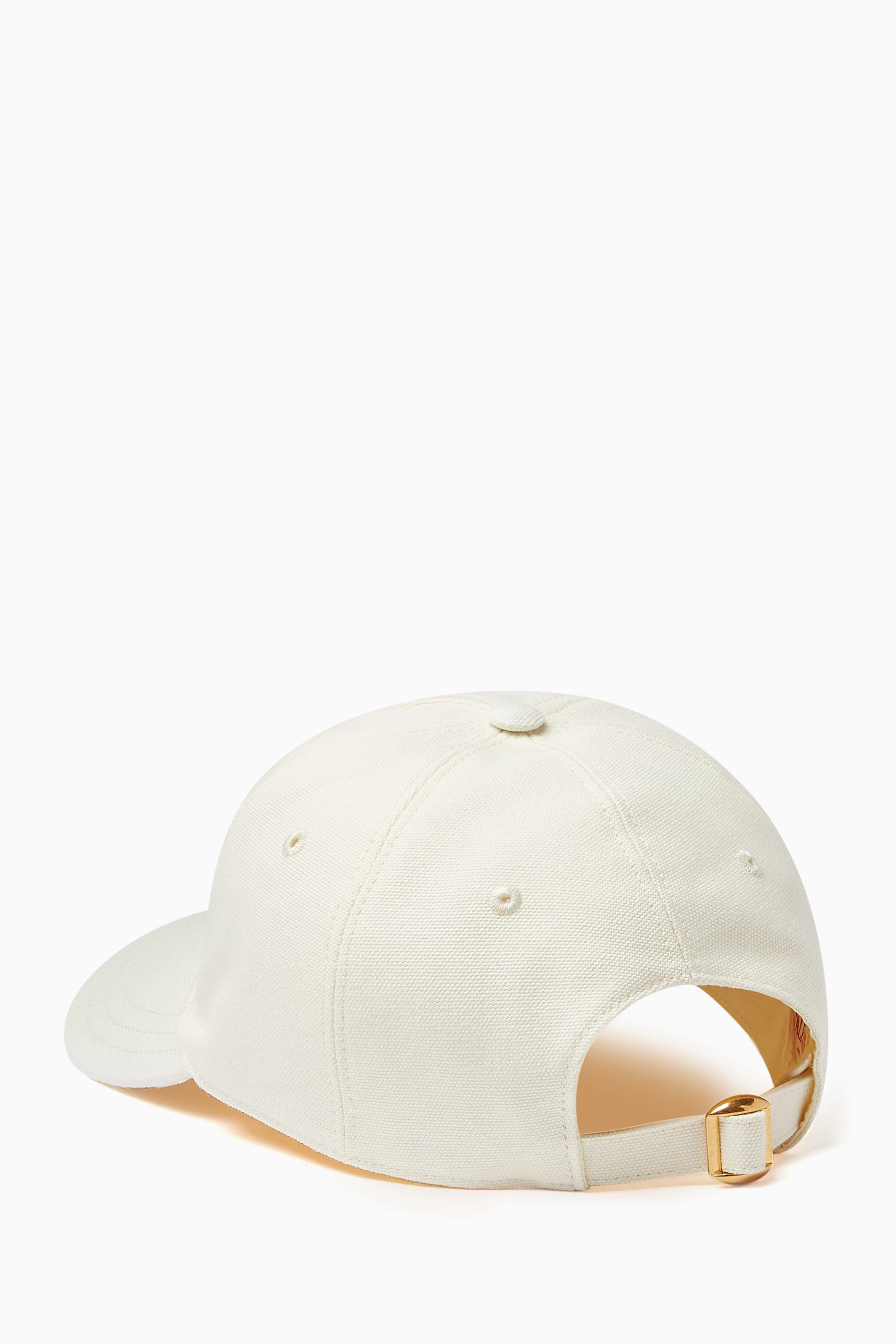 Buy Valentino Garavani White Chez Valentino Baseball Cap in Cotton 