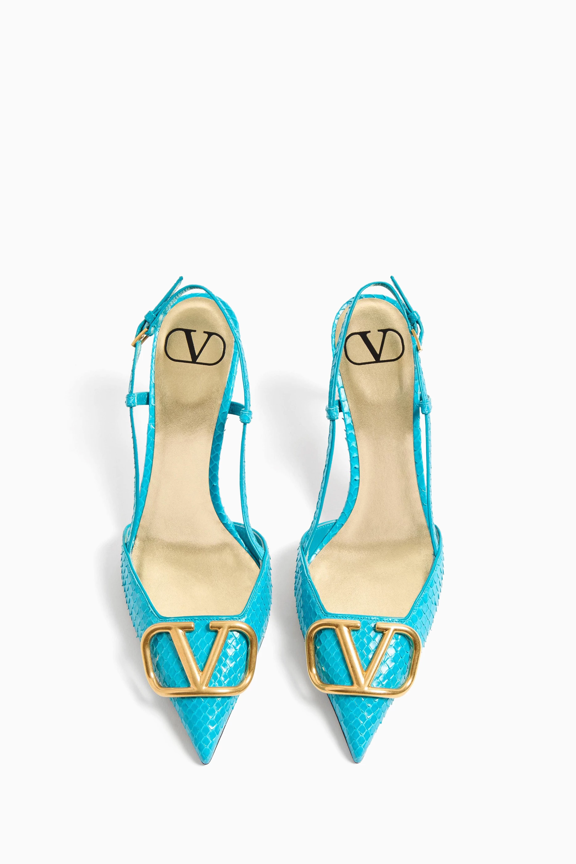 パンプス VALENTINO V LOGO PUMPS Vlogo Signature Patent Leather Slingback Pump 80mm / 3.15 In